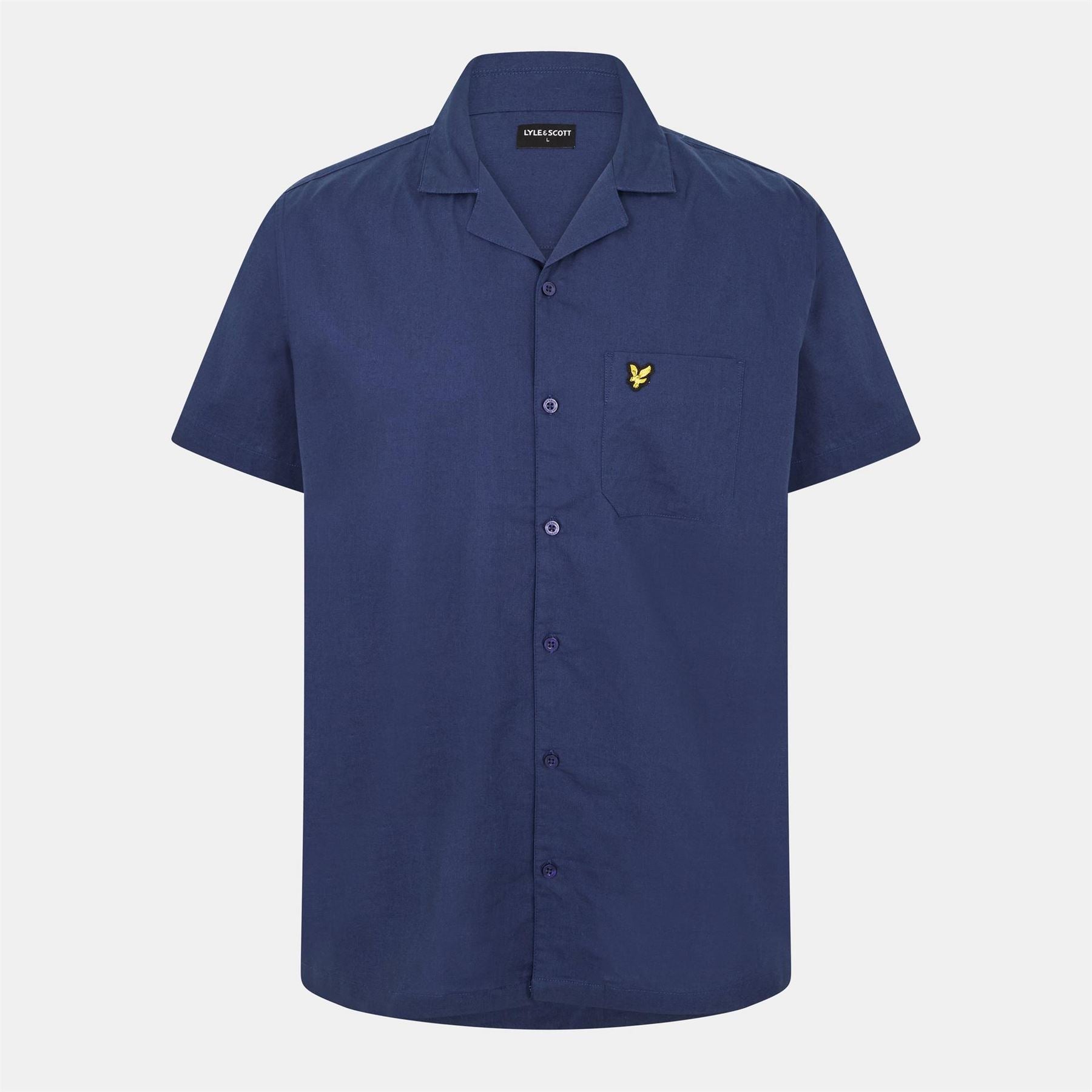 Lyle and Scott Poplin Pyjama Short Sleeve Top