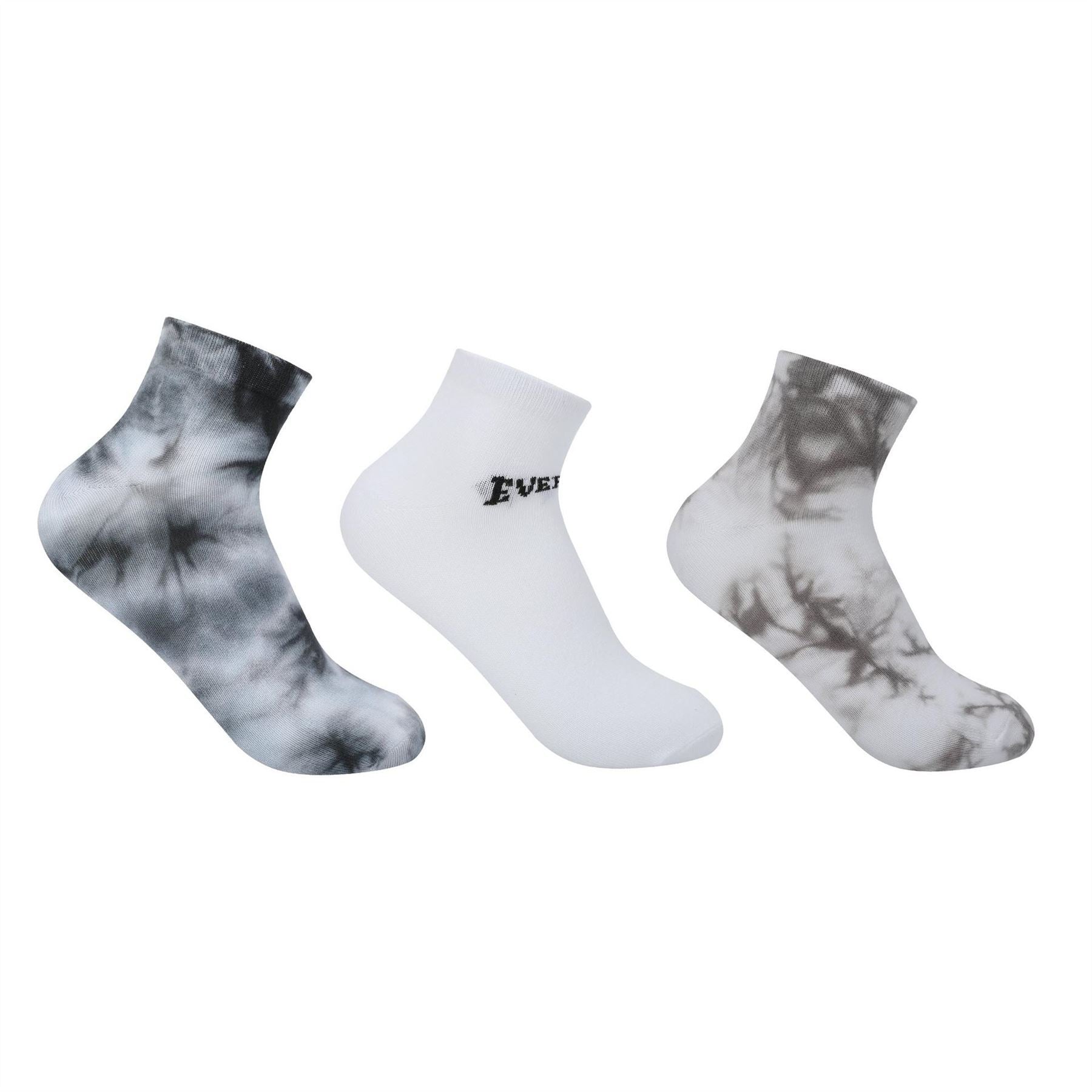 Everlast Lettering 3 Pack Ankle Socks