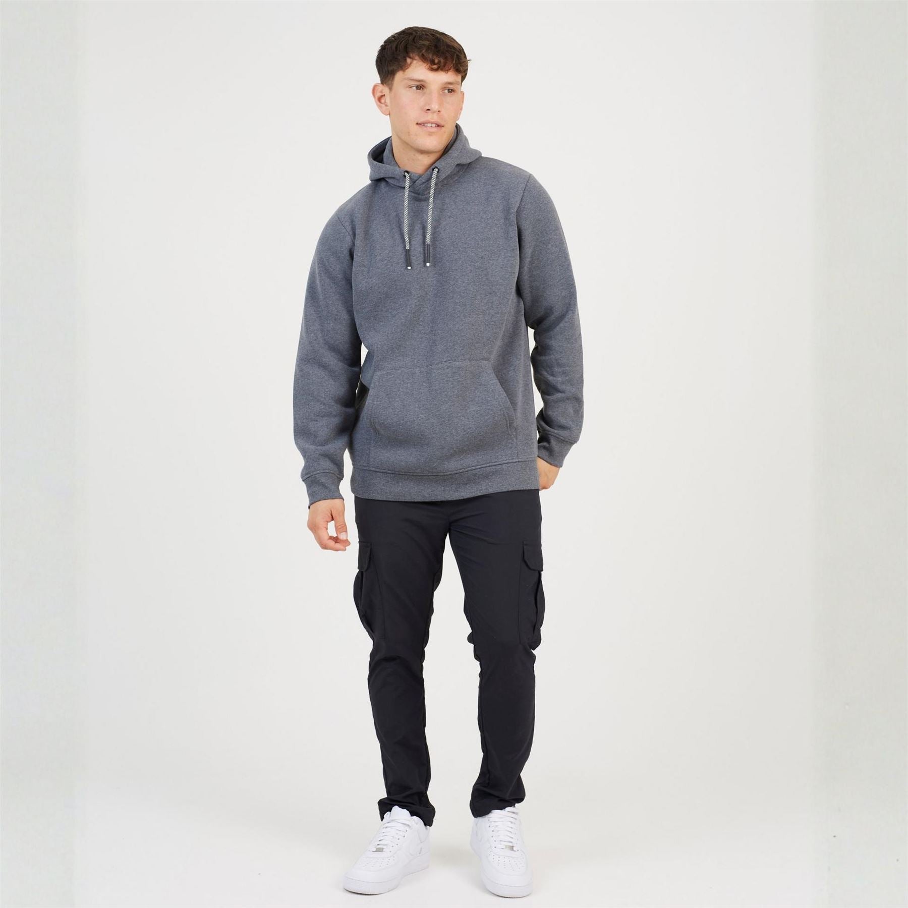 Brave Soul Cross Over Hood Overhead Hoodie