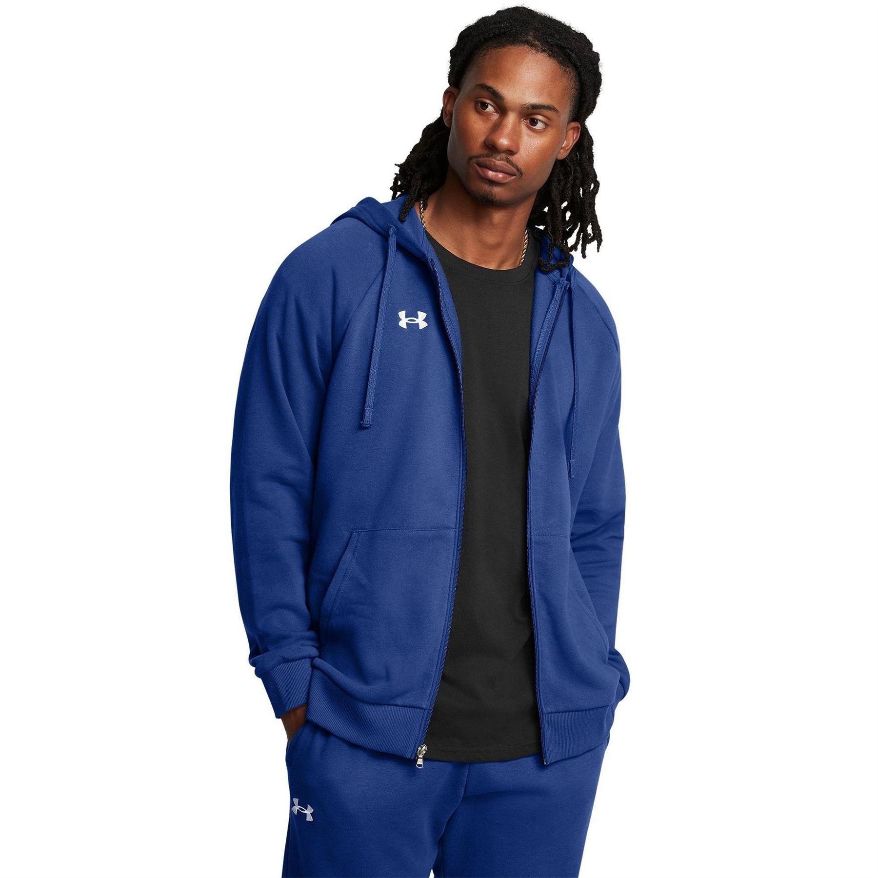 Under Armour Mens Armour Ua Rival Fleece Full Zip Hoodie