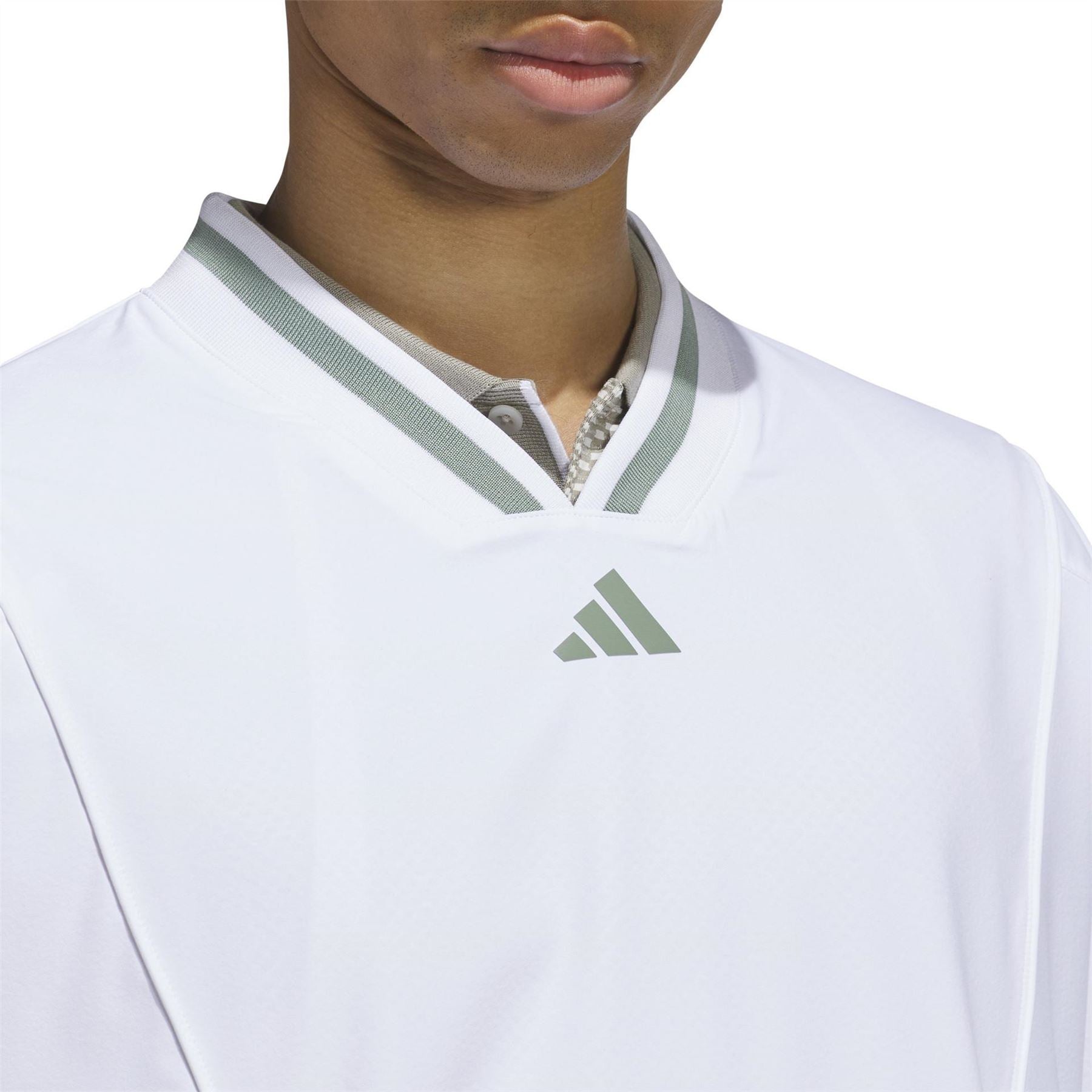 adidas V-Neck Raglan Sleeve Jersey T-Shirt
