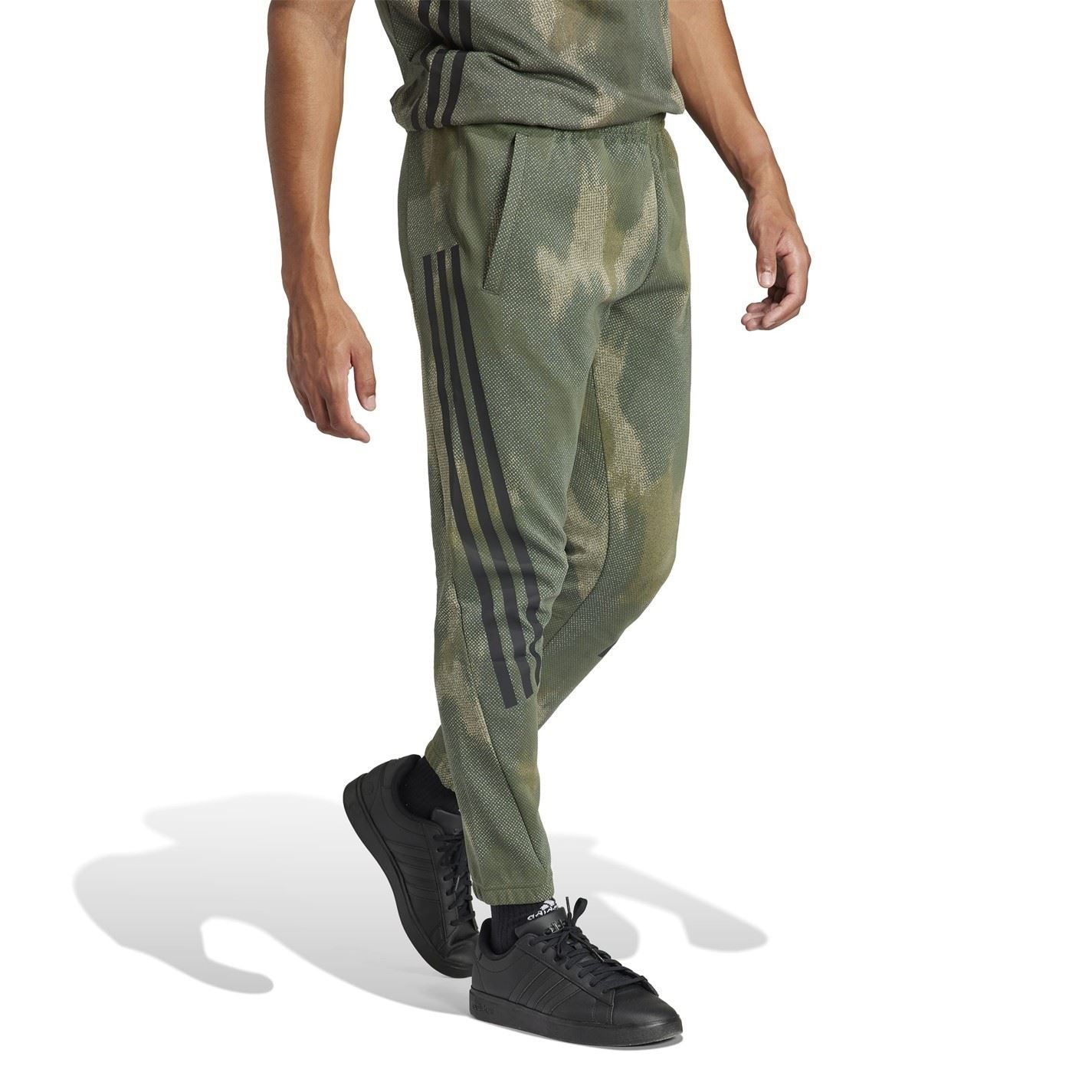 adidas Camo Three Bar Logo Side Stripes Joggers