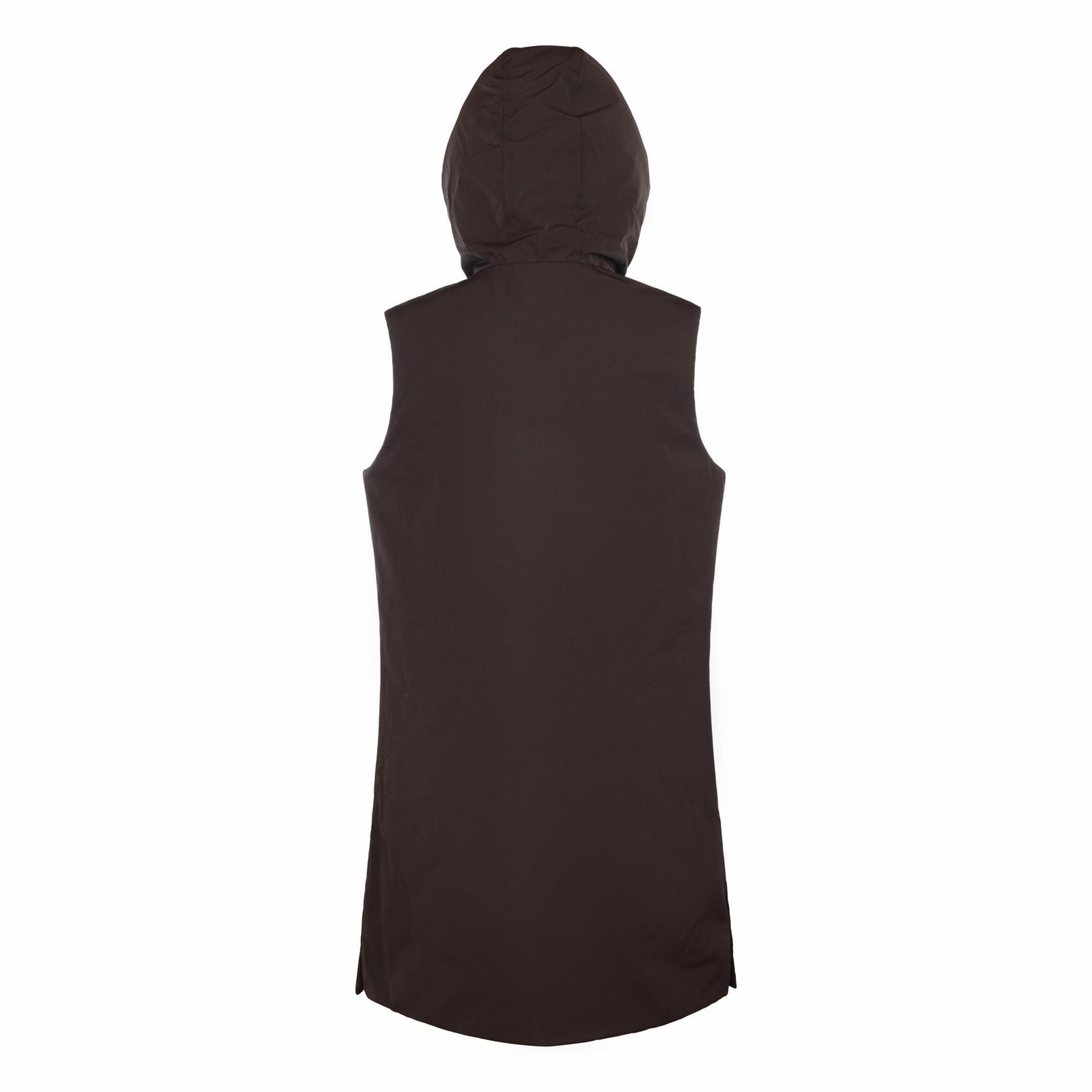 Museum L Hooded Solid Patterned Gilet