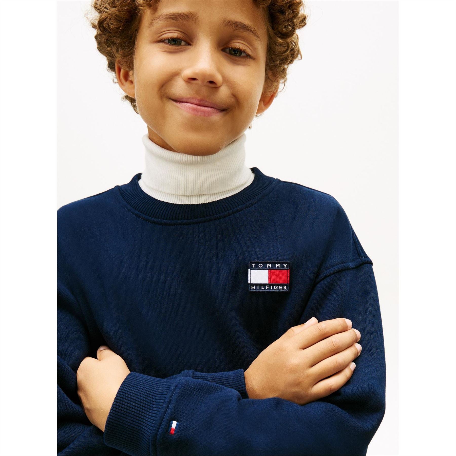 Tommy Hilfiger Flag Crew Neck Long Sleeve Jogger Set