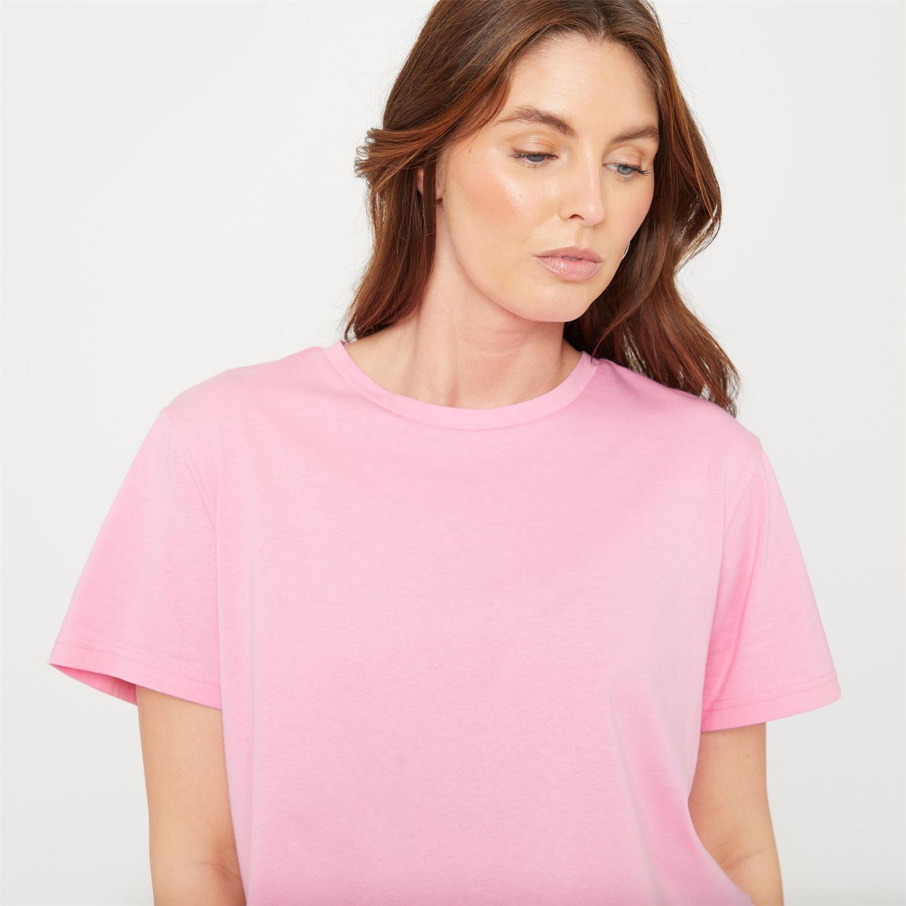 Be You Boxy Fit Cropped Crew Neck T-Shirt