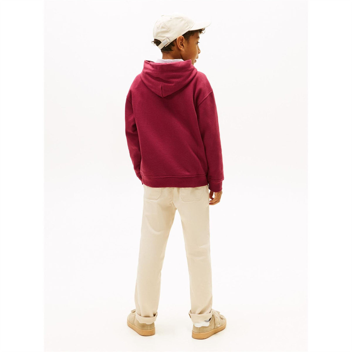 Tommy Hilfiger Kangaroo Pocket Hooded Neck Drop Shoulder Sweatshirt