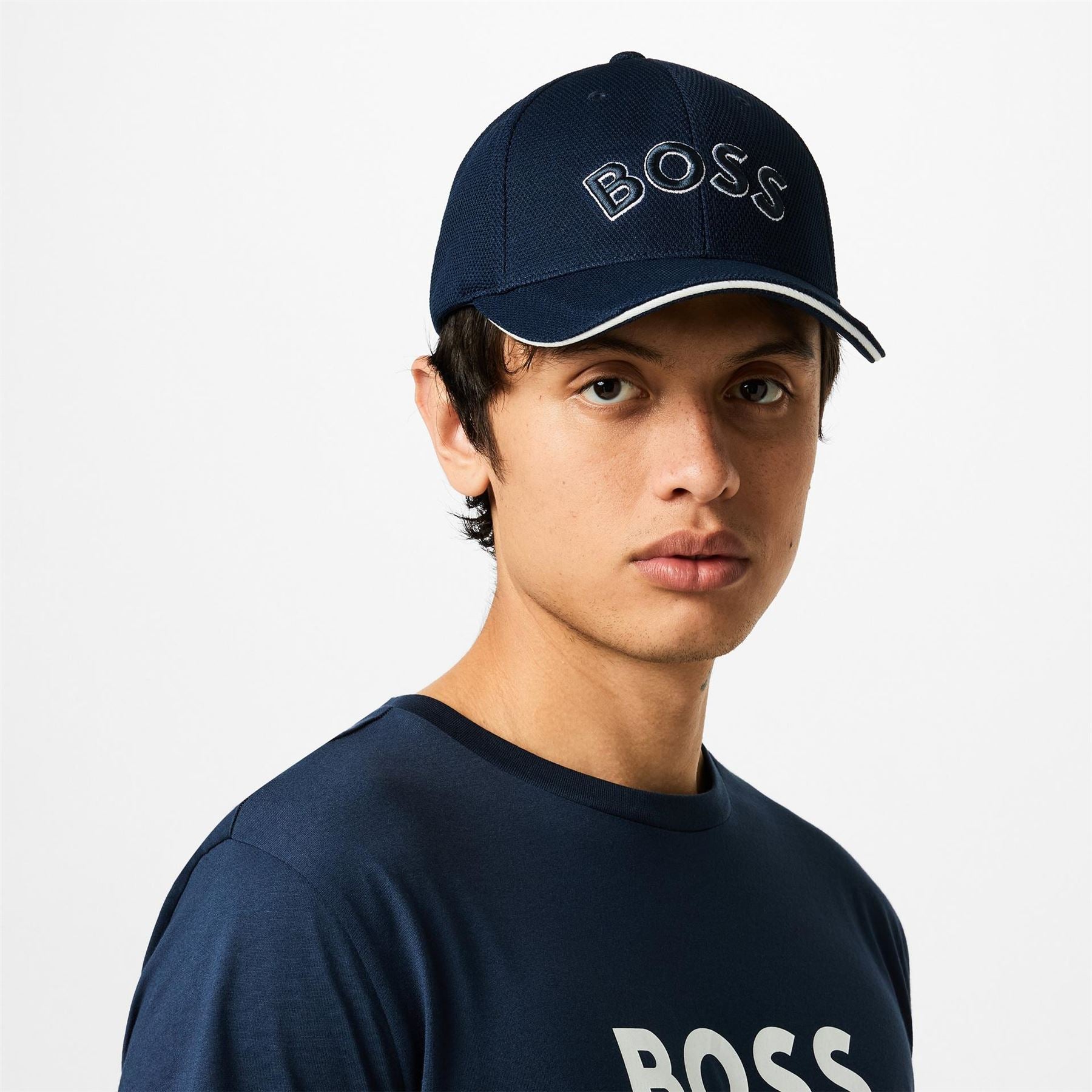 Boss BOSS Embroidered Logo Baseball Cap with Contrast Trim