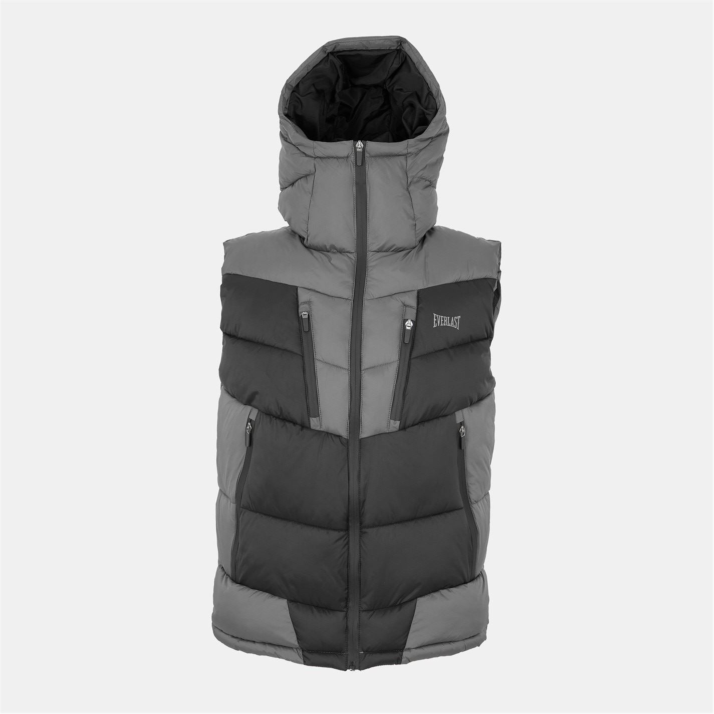Everlast Tech Hooded Zipped Pocket Color Block Gilet