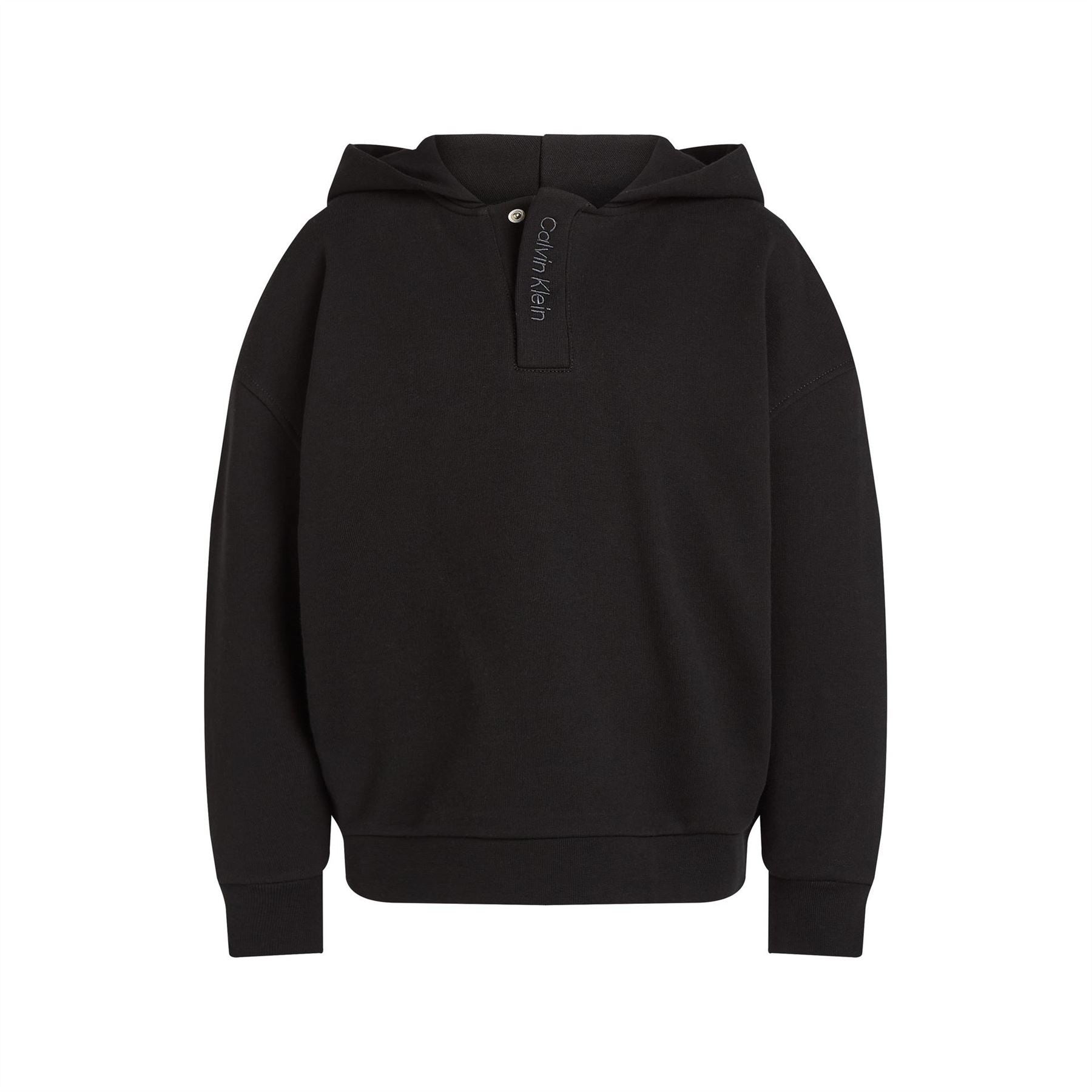 Calvin Klein Jeans Embroidered Logo Terry Pull Over Hoodie