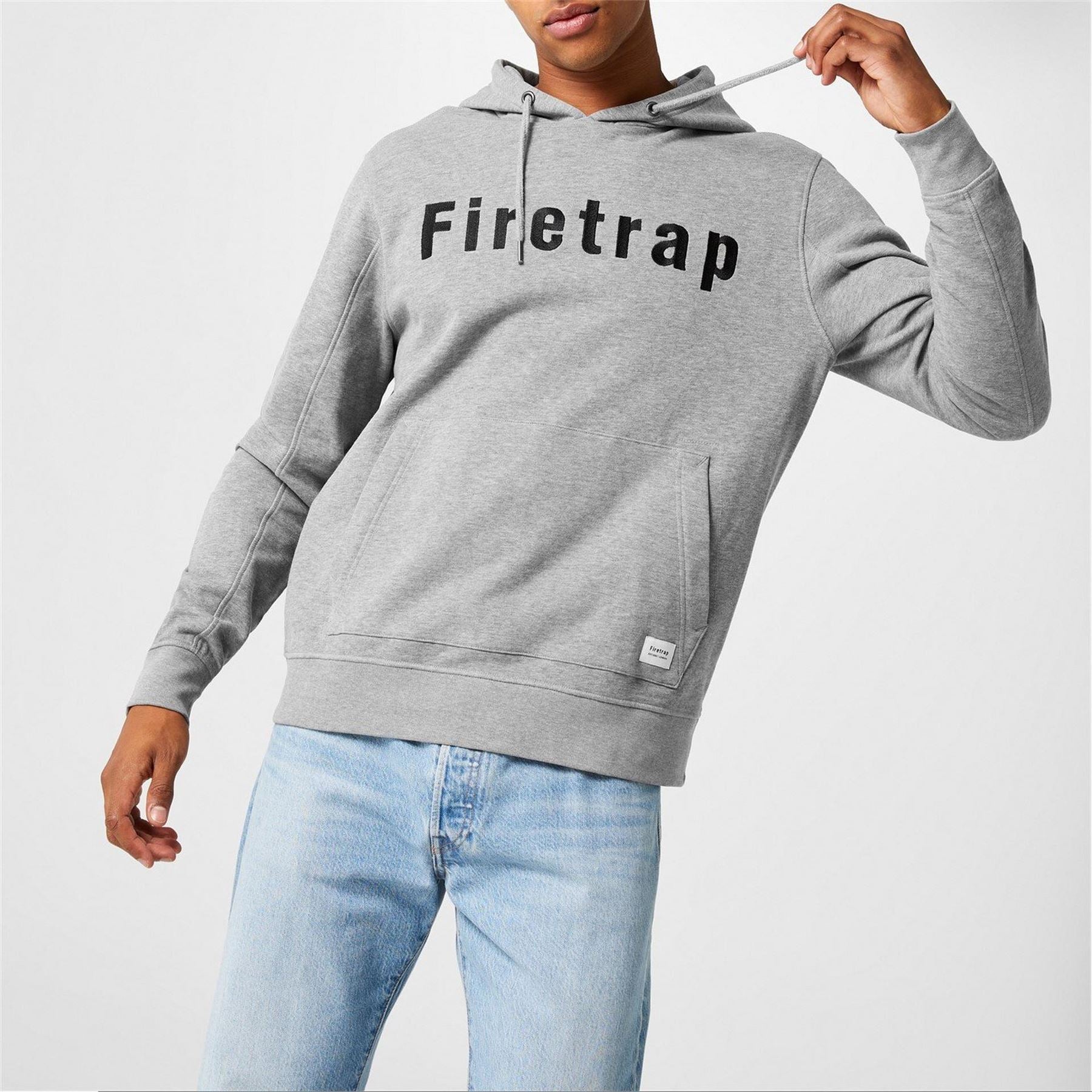 Firetrap Mens Graphic Fleece Hoodie