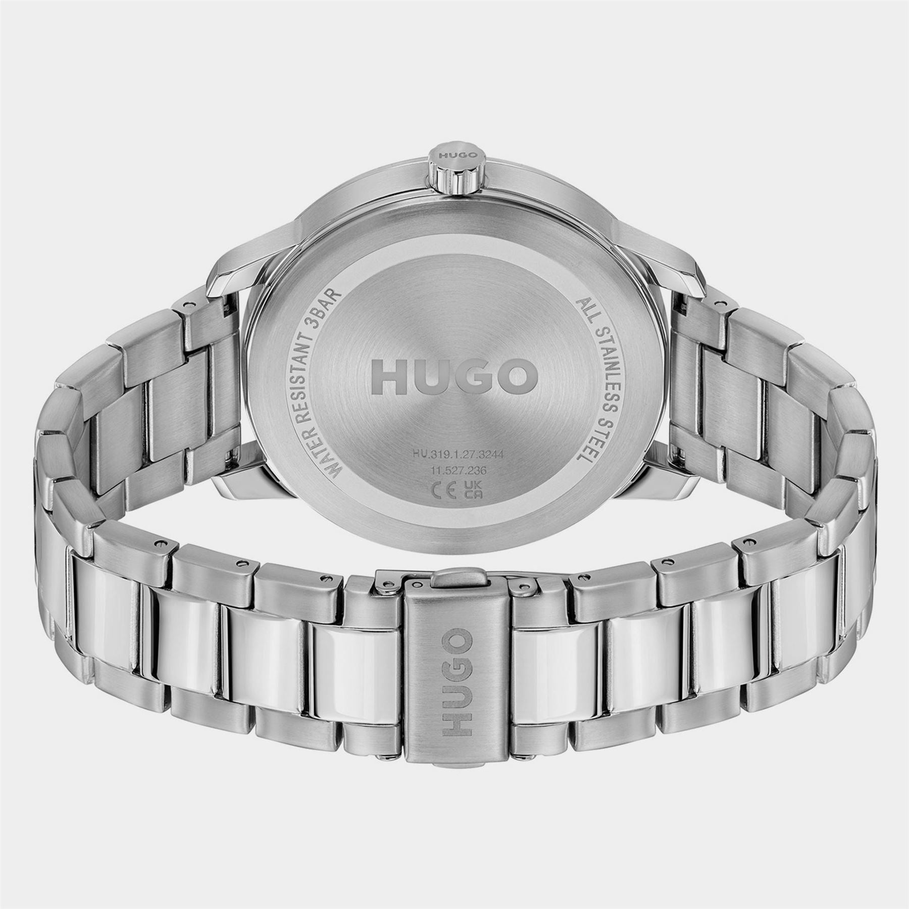 Hugo Stamp 44mm Multifunction Watch Mens