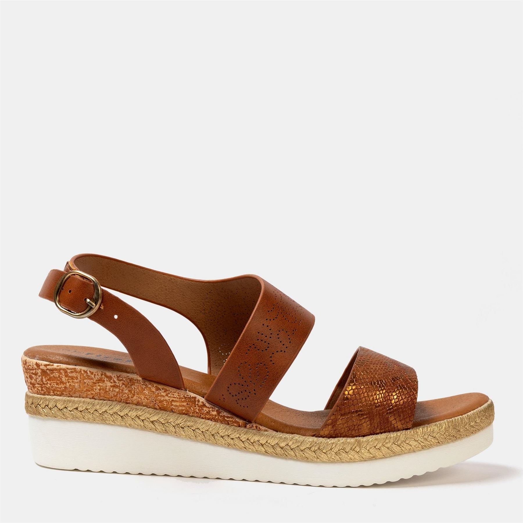 Firetrap Ella Ladies Back Strap Wedge Sandals