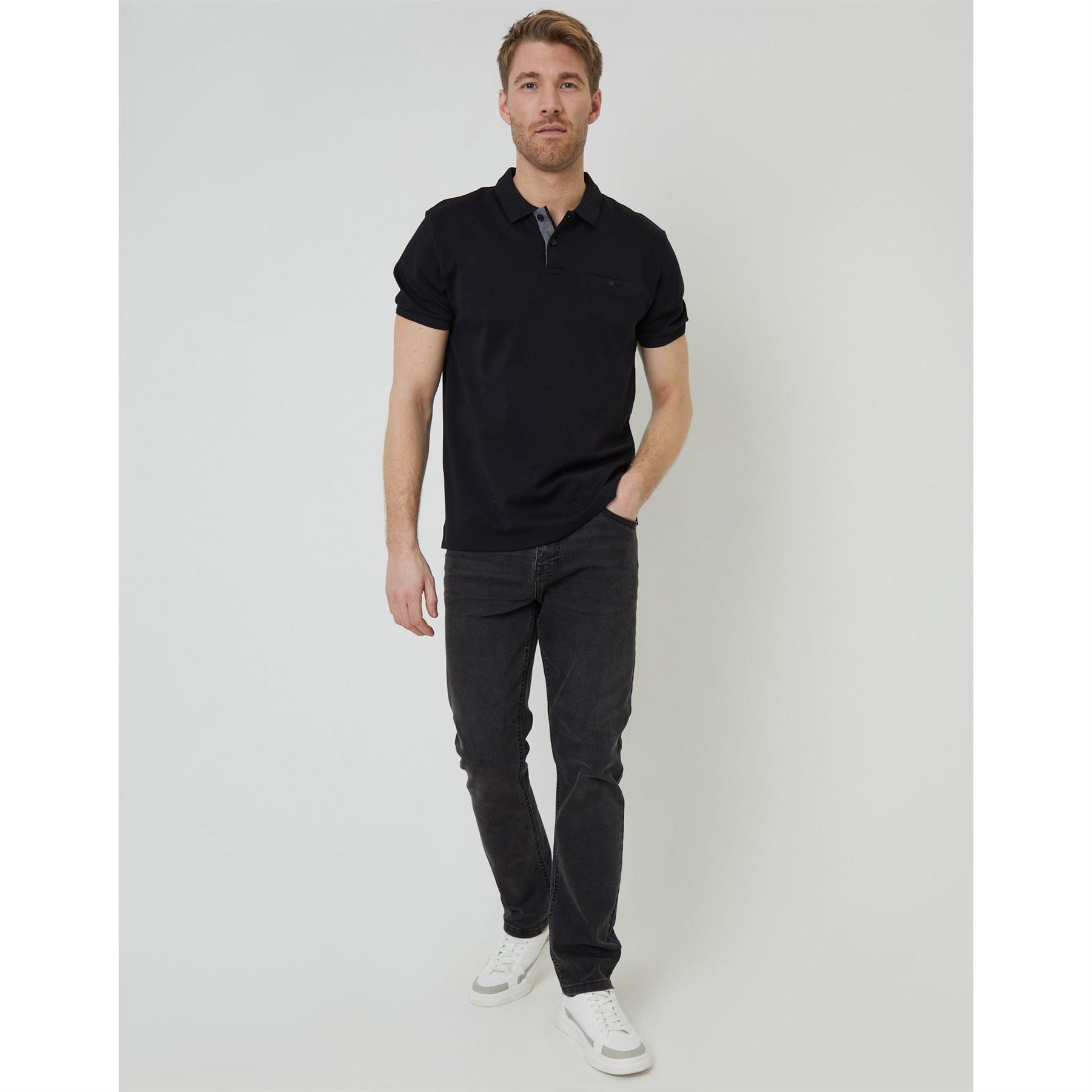 Threadbare Polo Otto Regular Fit Short Sleeve Shirt