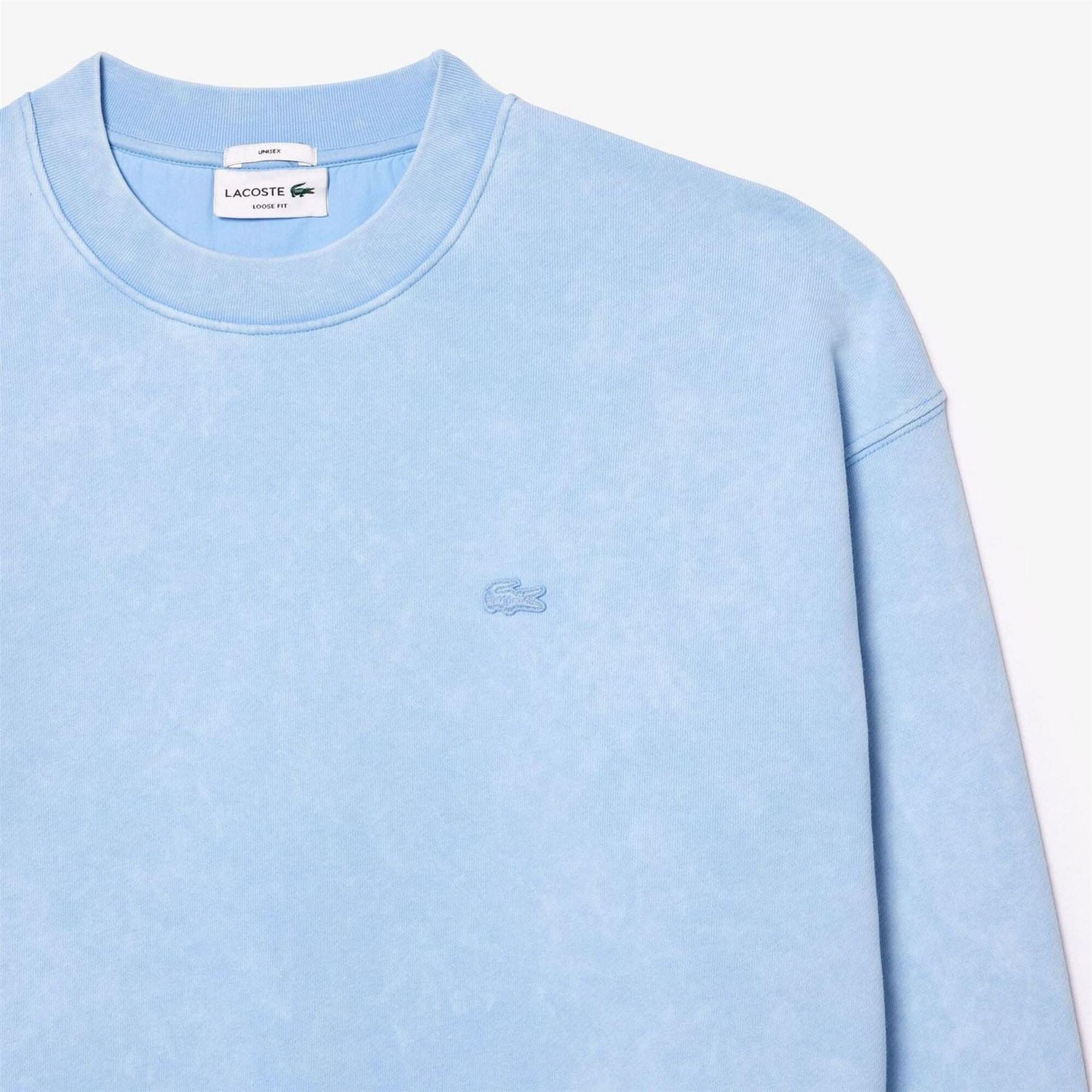 Lacoste Fit Washed Effect Fleece Sweatshirt