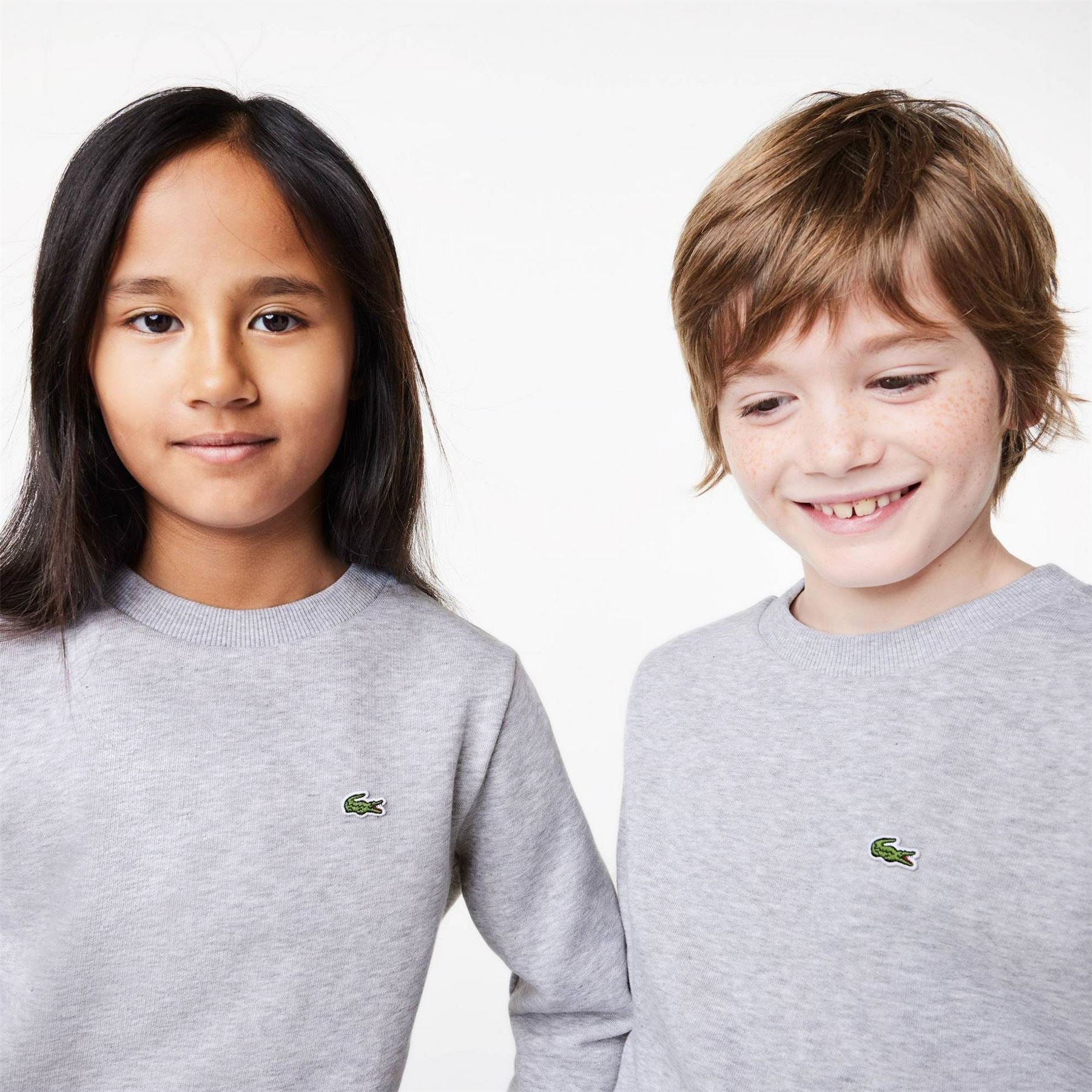 Lacoste Logo Fleece Crew Neck Sweater Juniors