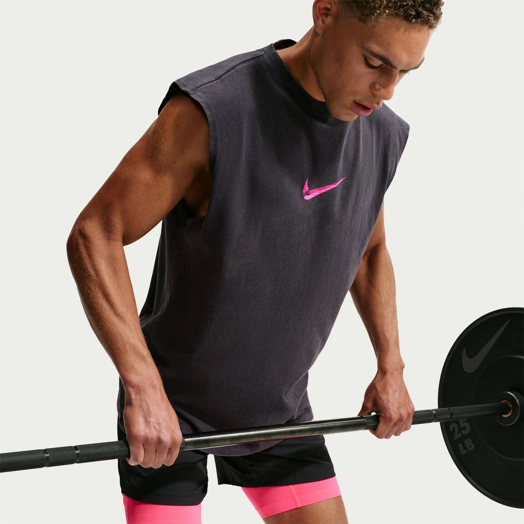 Nike Pro Dri Fit Crew Neck Sleeveless Slim Fit Vest
