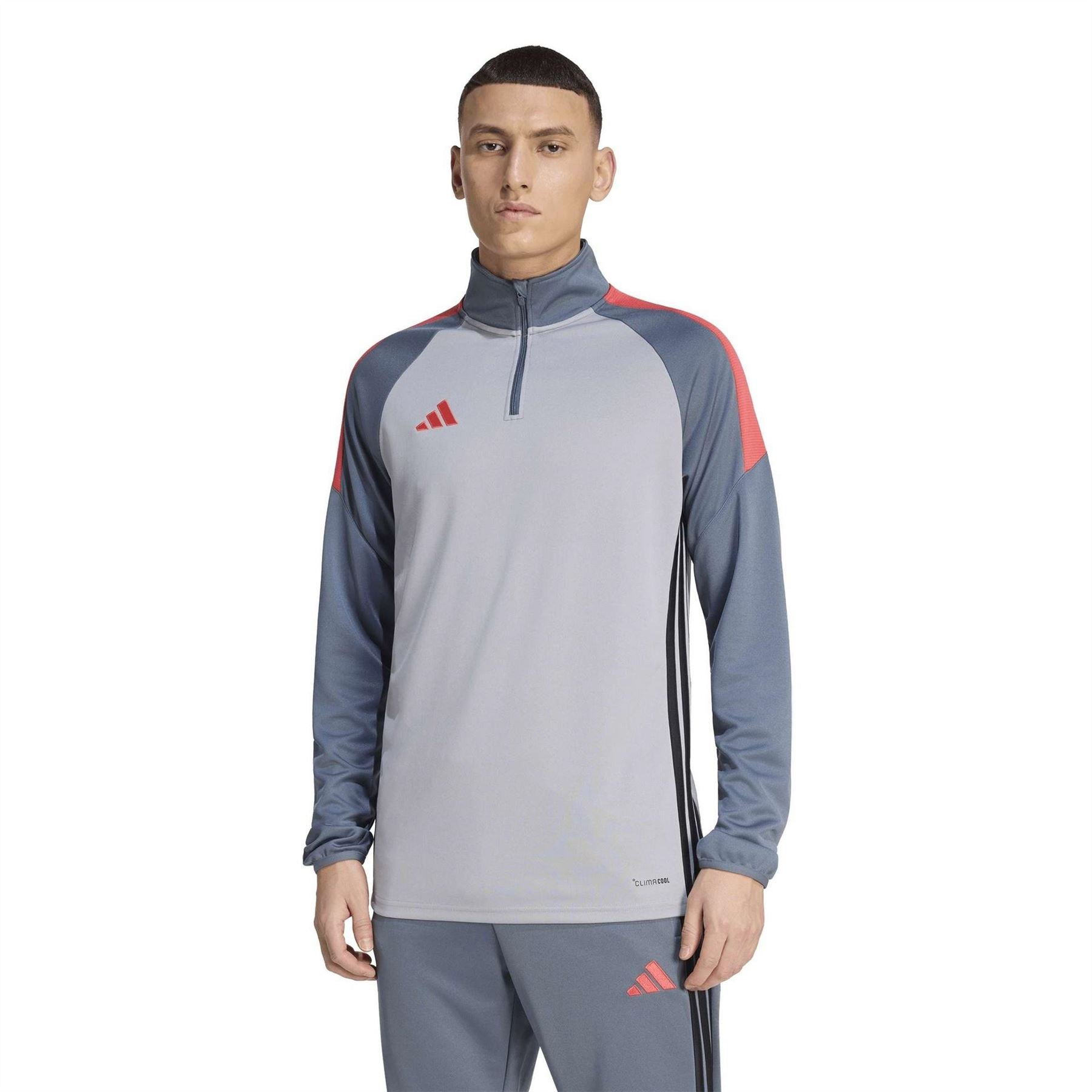 adidas Tiro Quarter Zip Long Sleeve Tracksuit Top
