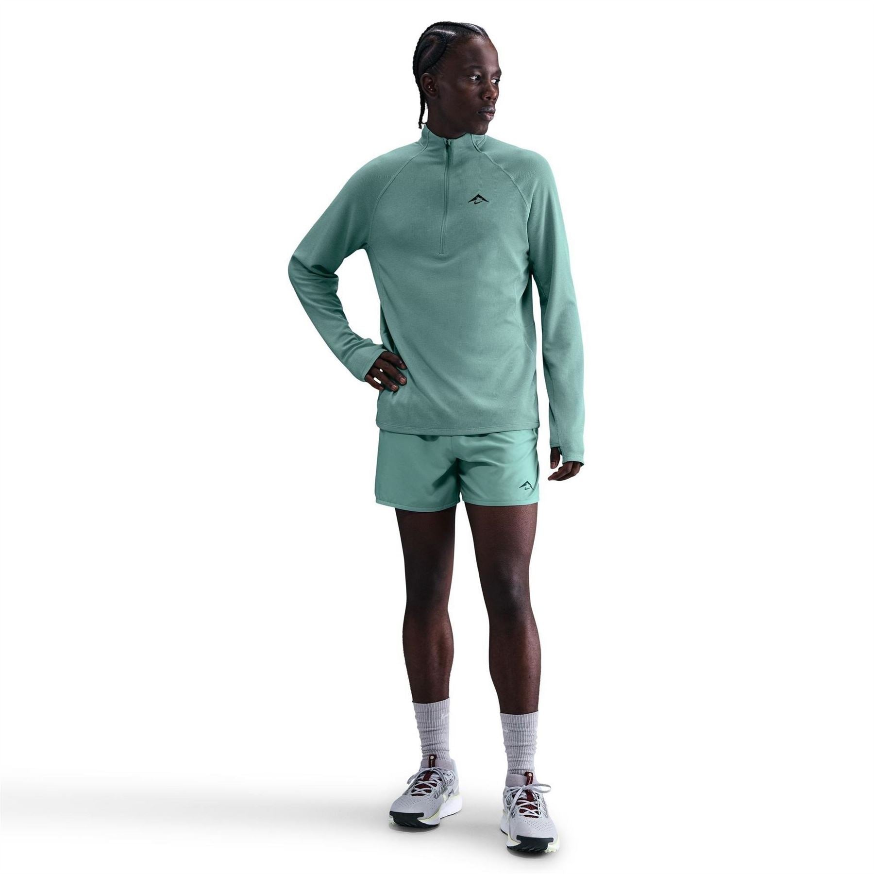 Nike Trail 5 Inch Logo Print Athletic Shorts