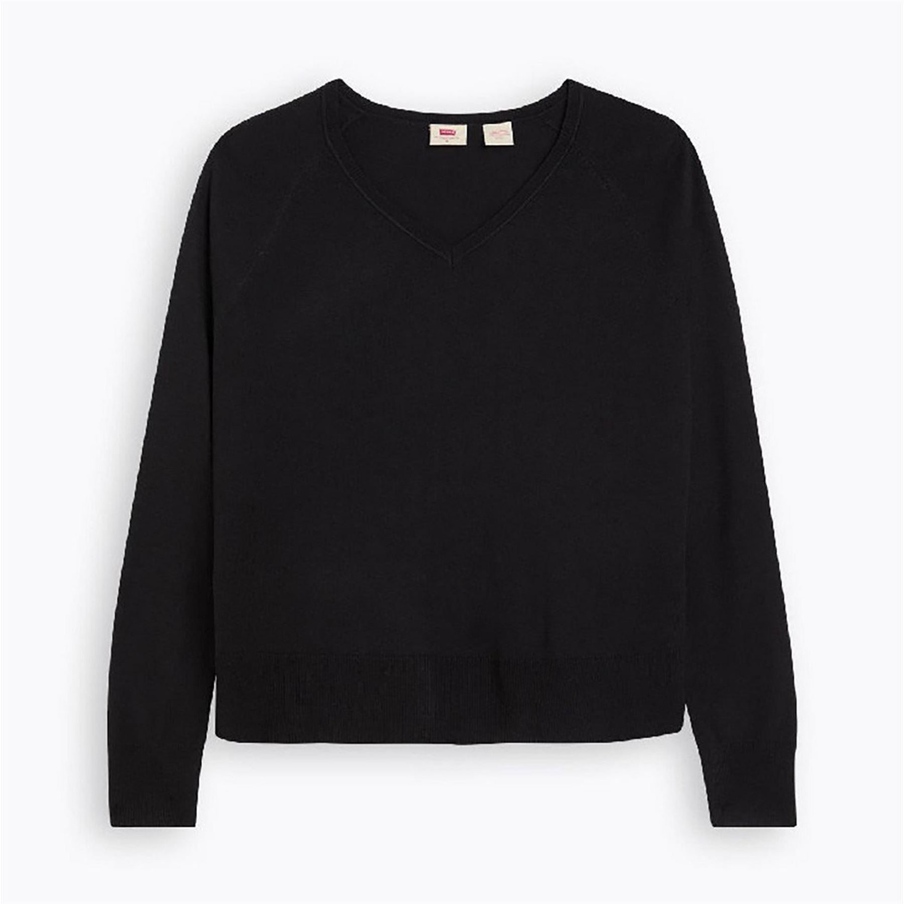 Levis Petal V Neck Quarter Zip Knitted Top