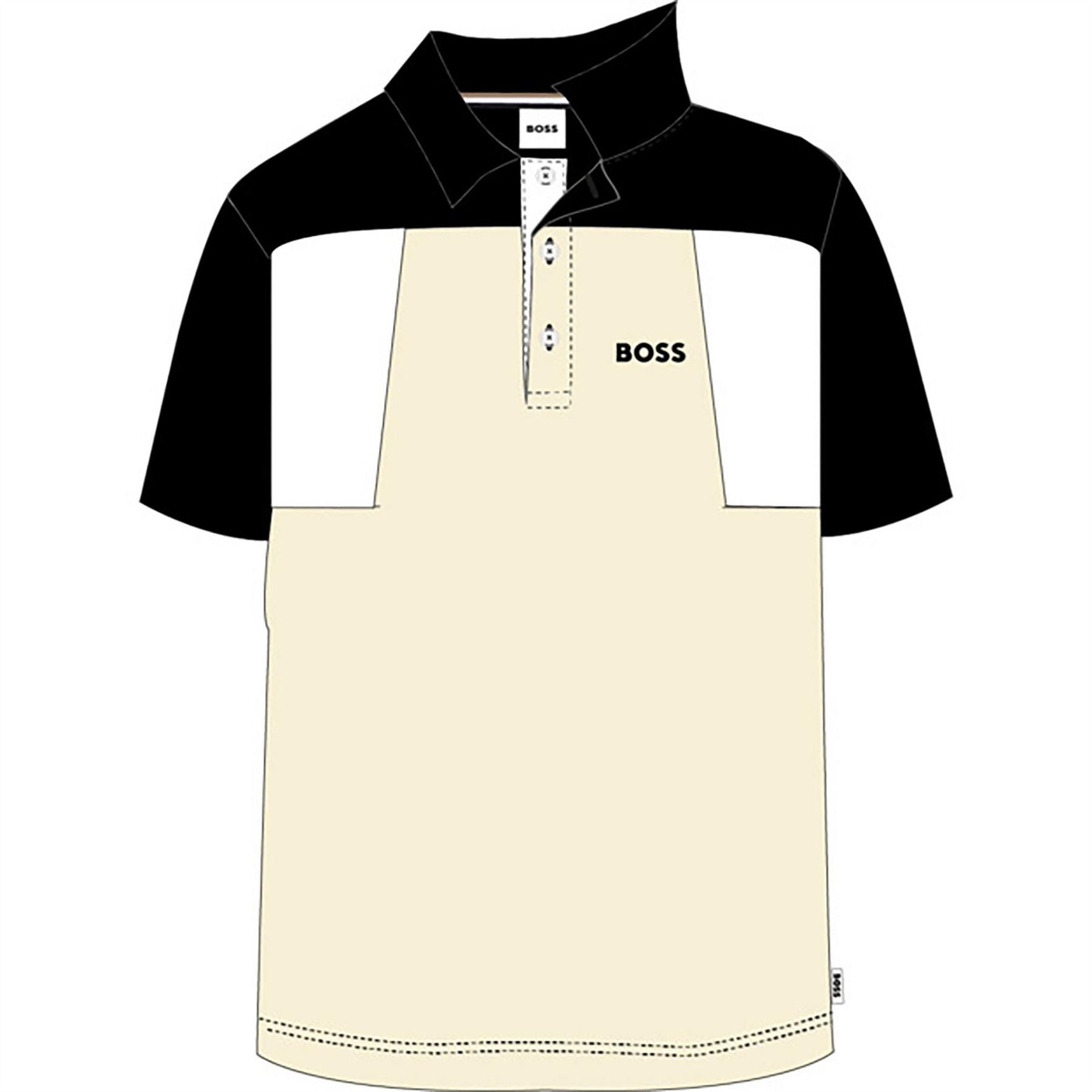 Boss Colour Block Polo Shirt, Colour Block Design