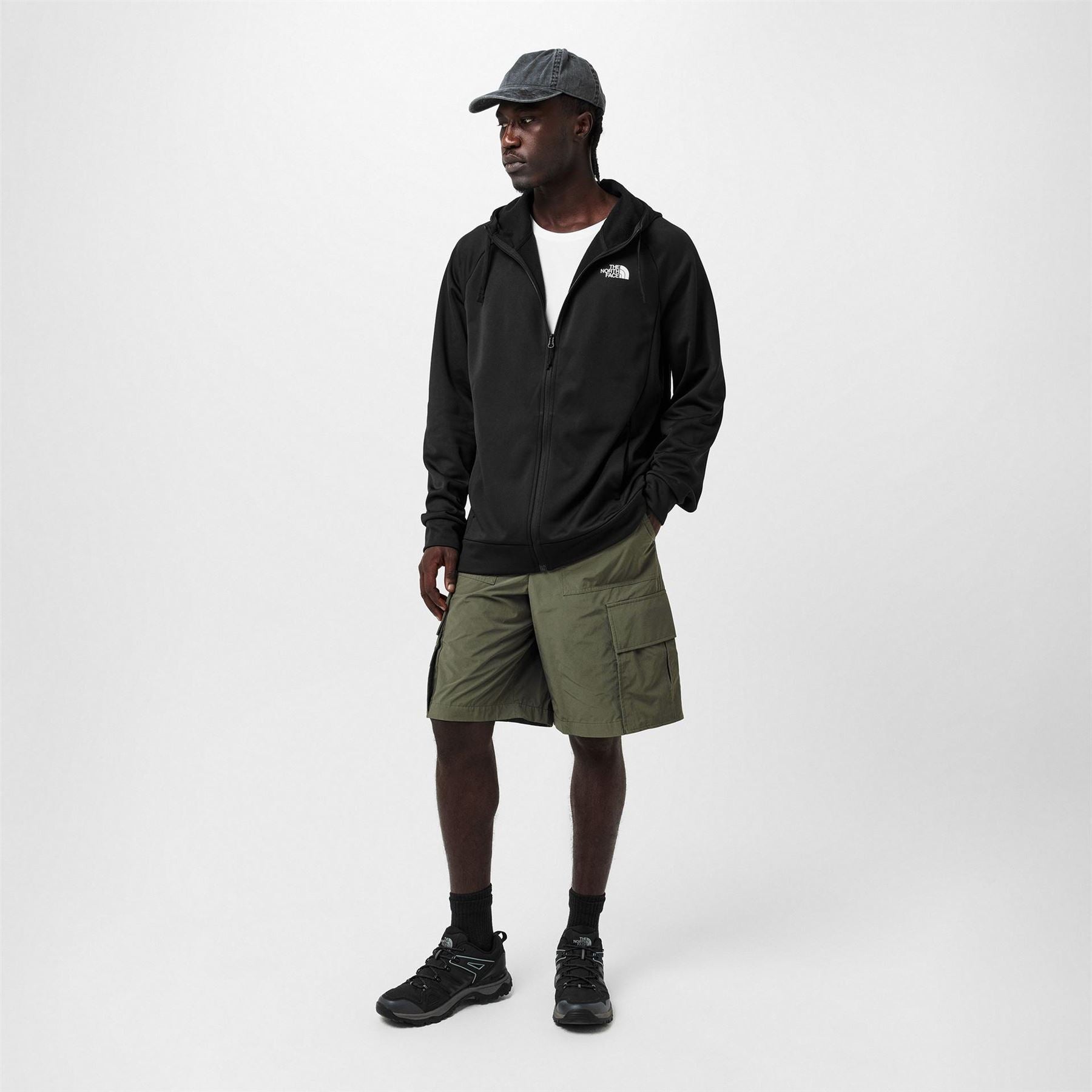 The North Face Reaxion 2.0 Hooded Full Zipper Ribbed Cuff Sweat Jacket