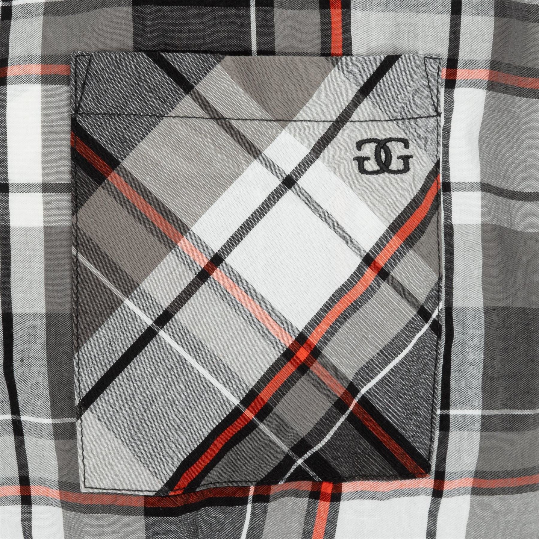 Giorgio Mens Short Sleeve Check Shirt