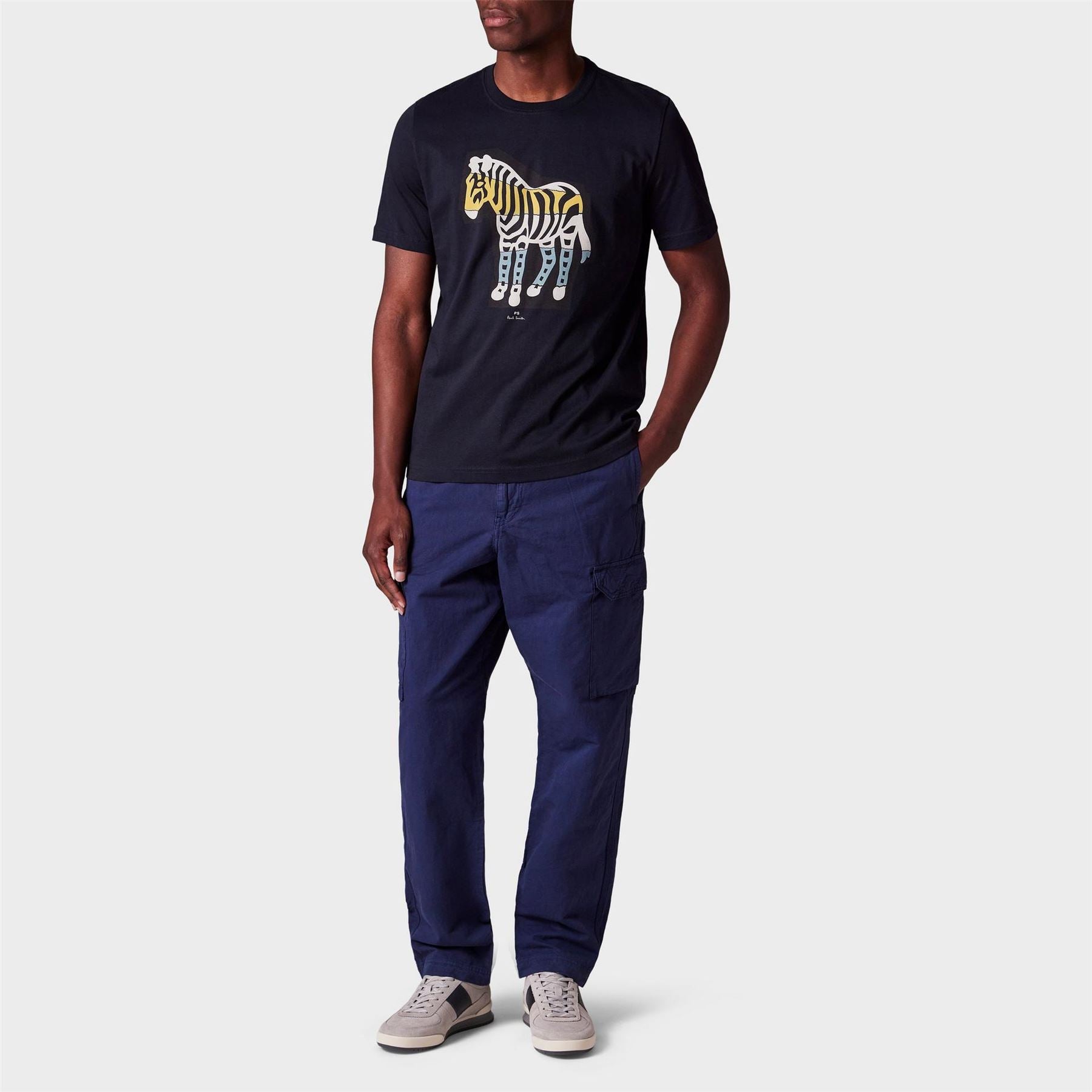 PS Paul Smith Zeb Cutout Regular Fit Crew Neck T-Shirt