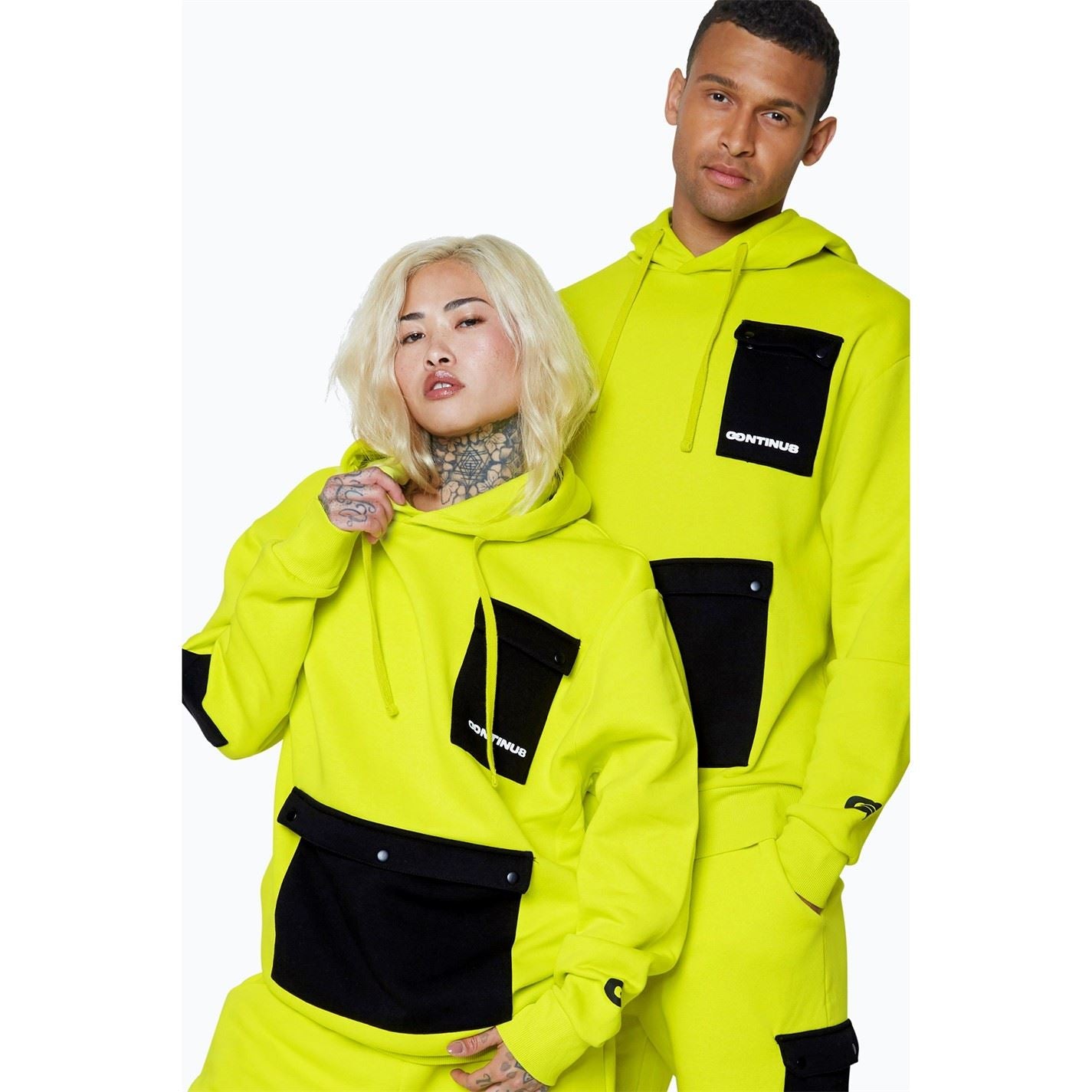 Hype Hooded Cargo Pocket Sweatshirt