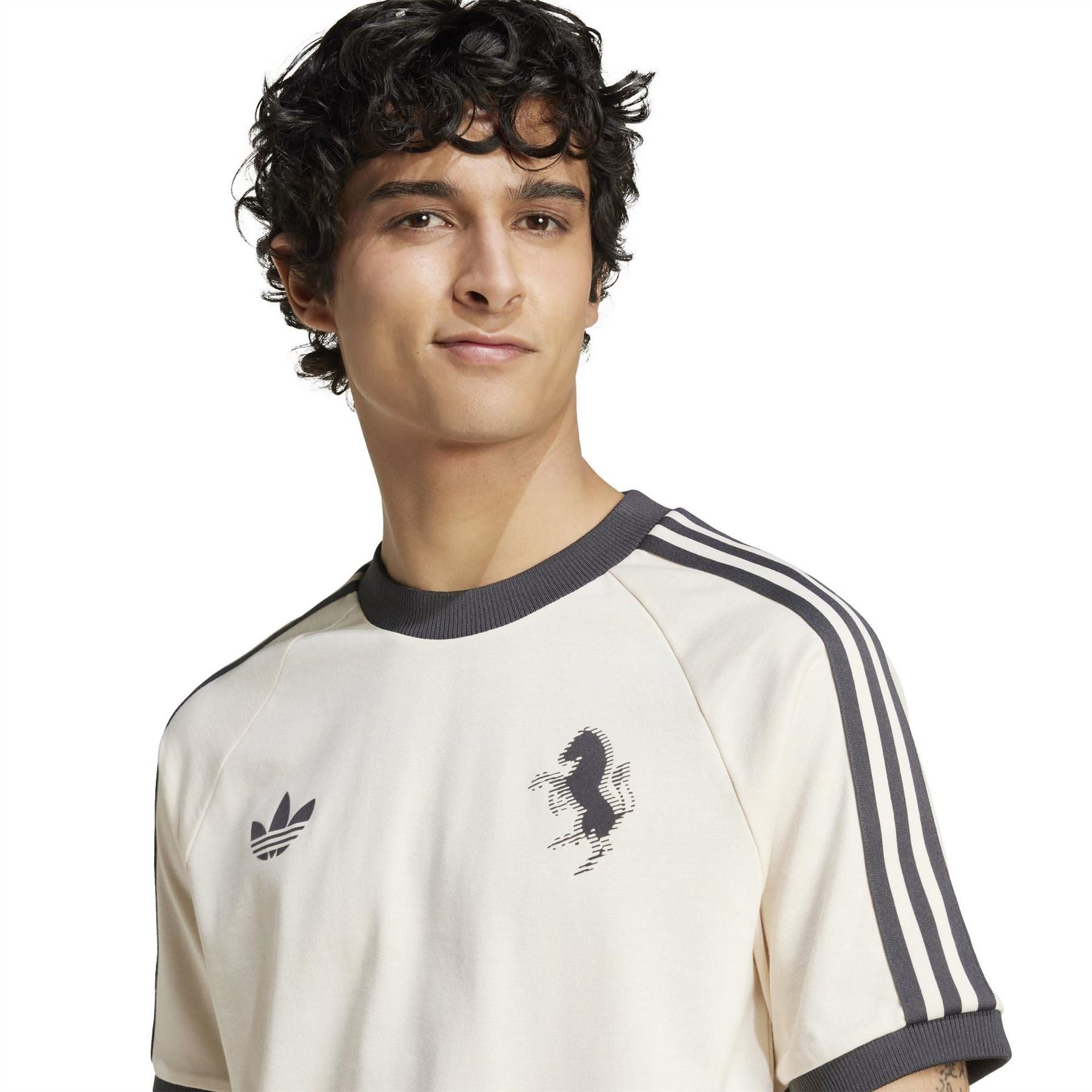 adidas Juventus Originals 3 Stripe T-Shirt Adults