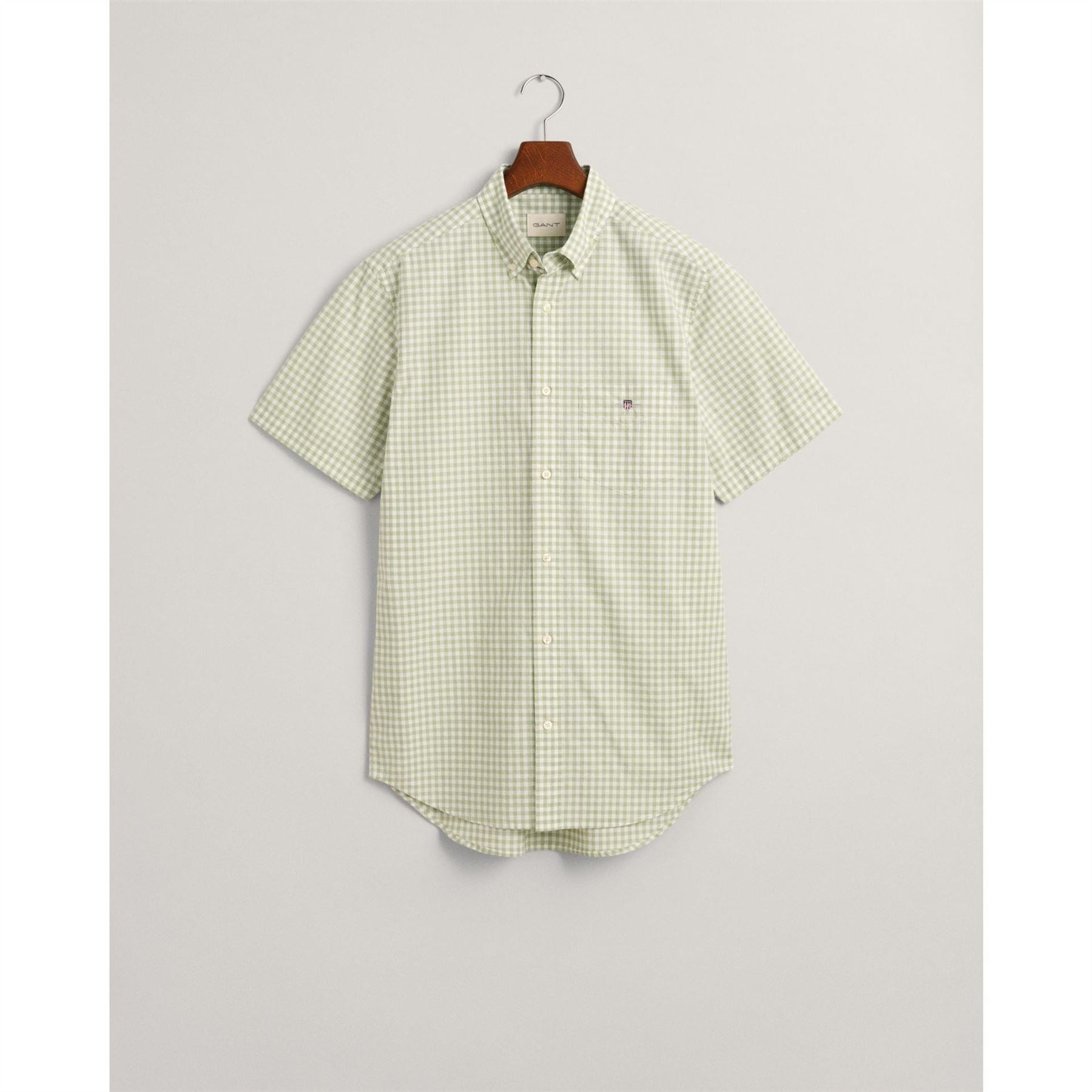 Gant Fit Classic Gingham Poplin Short Sleeve Shirt