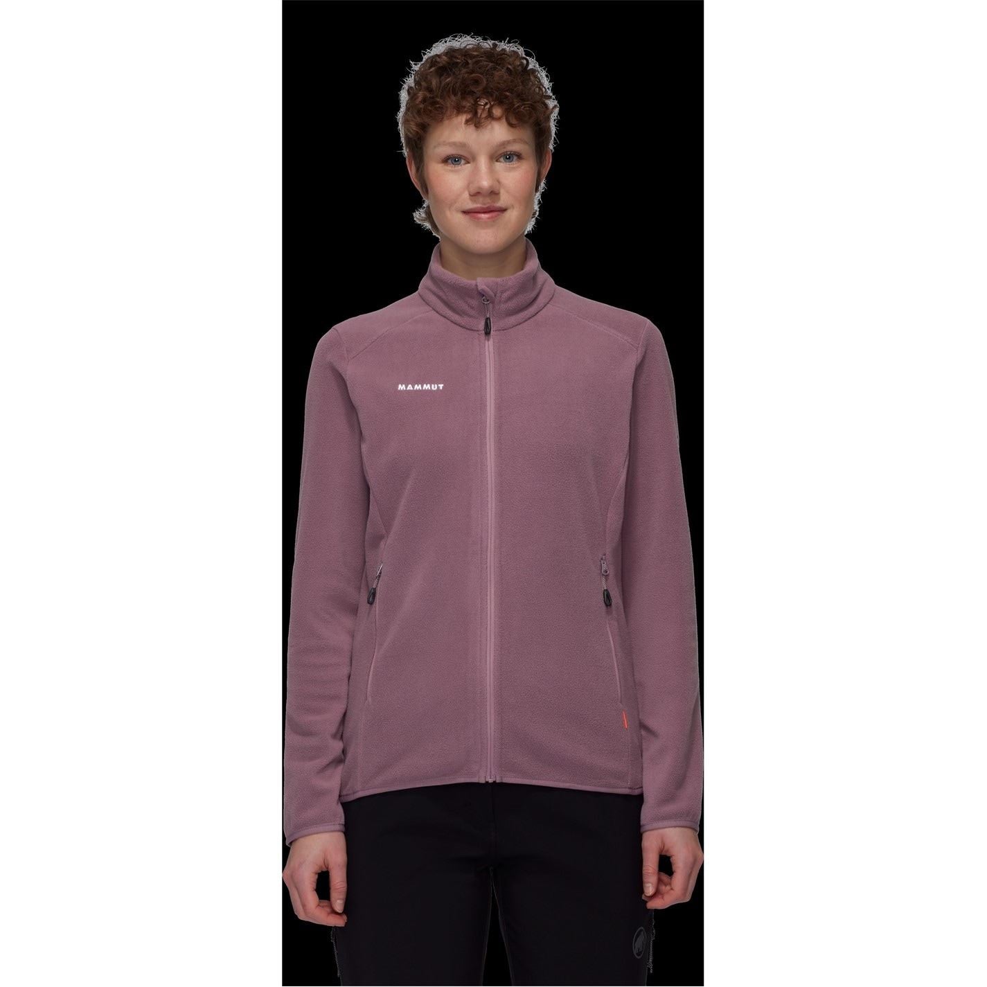 Mammut Innom Solid Patterned Full Zipper Ribbed Cuff Jacket