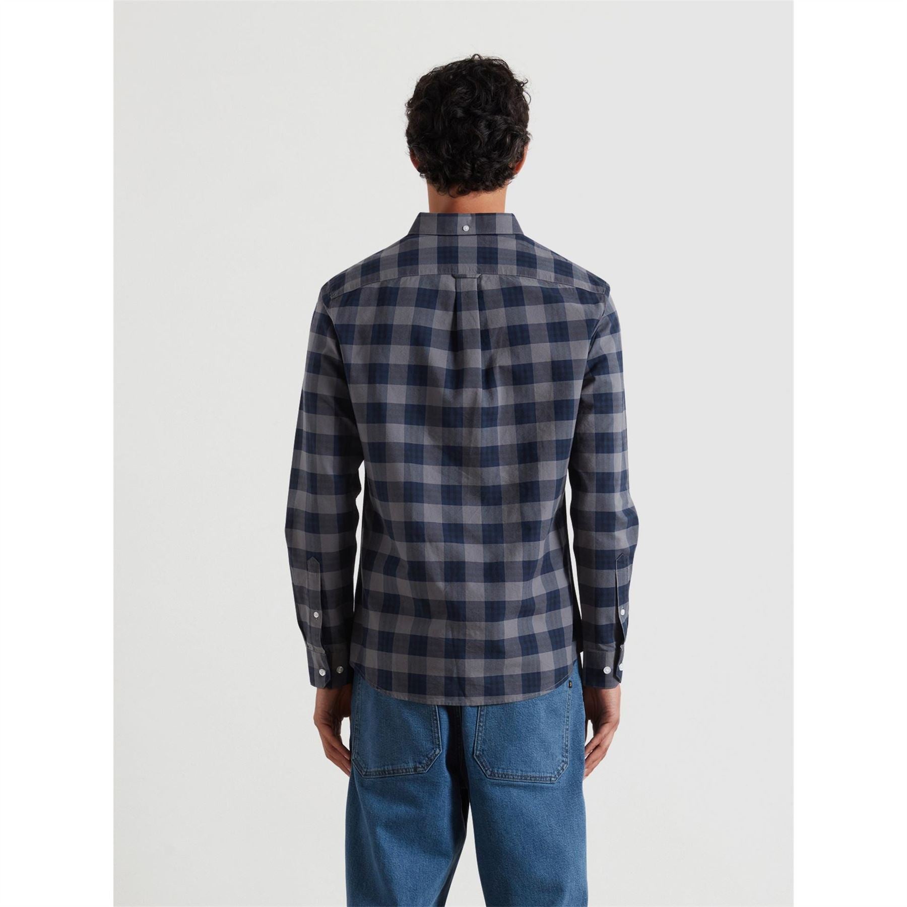 Farah Brewer Orgchck Long Sleeve Patterned Shirt