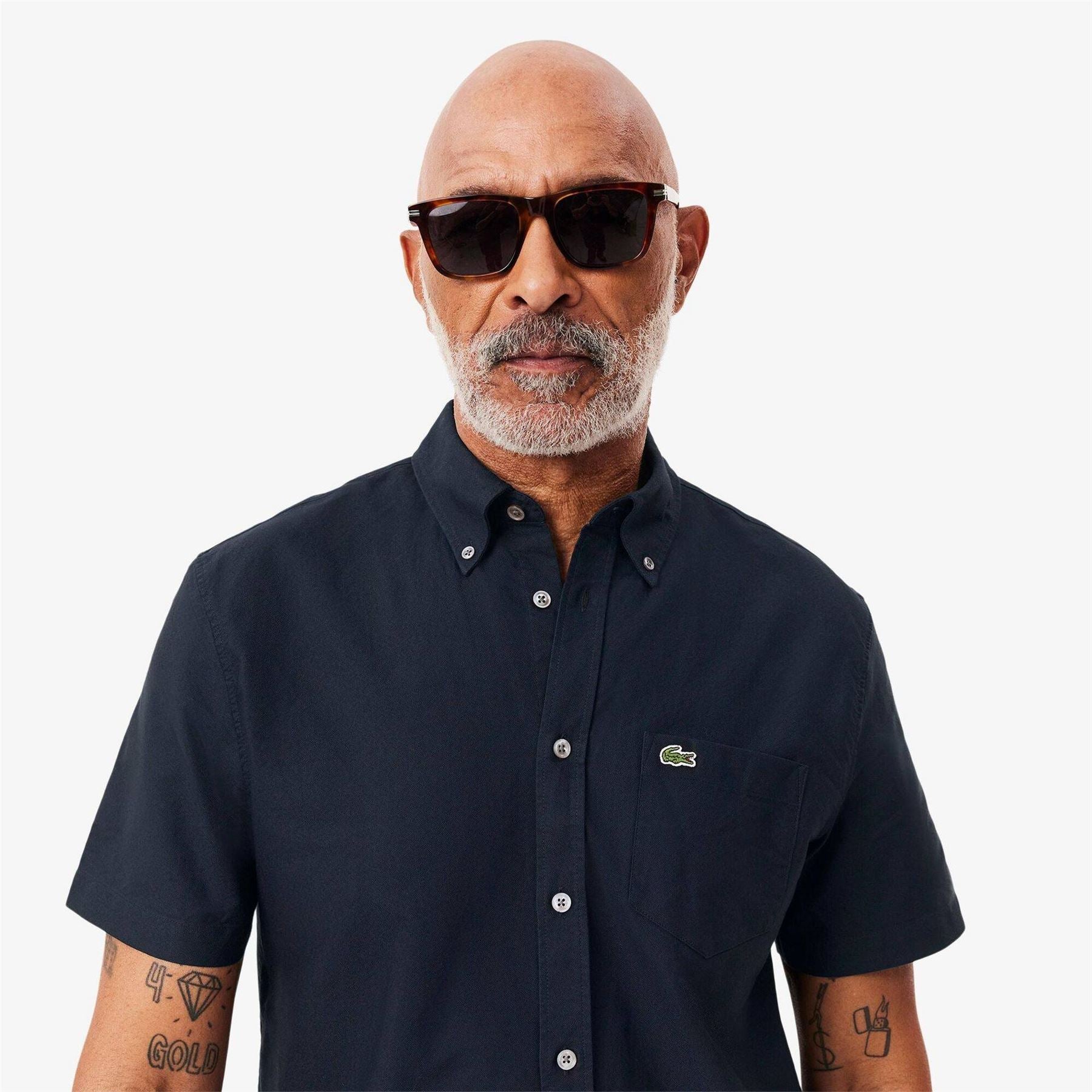 Lacoste Mens Short Sleeve Oxford Shirt