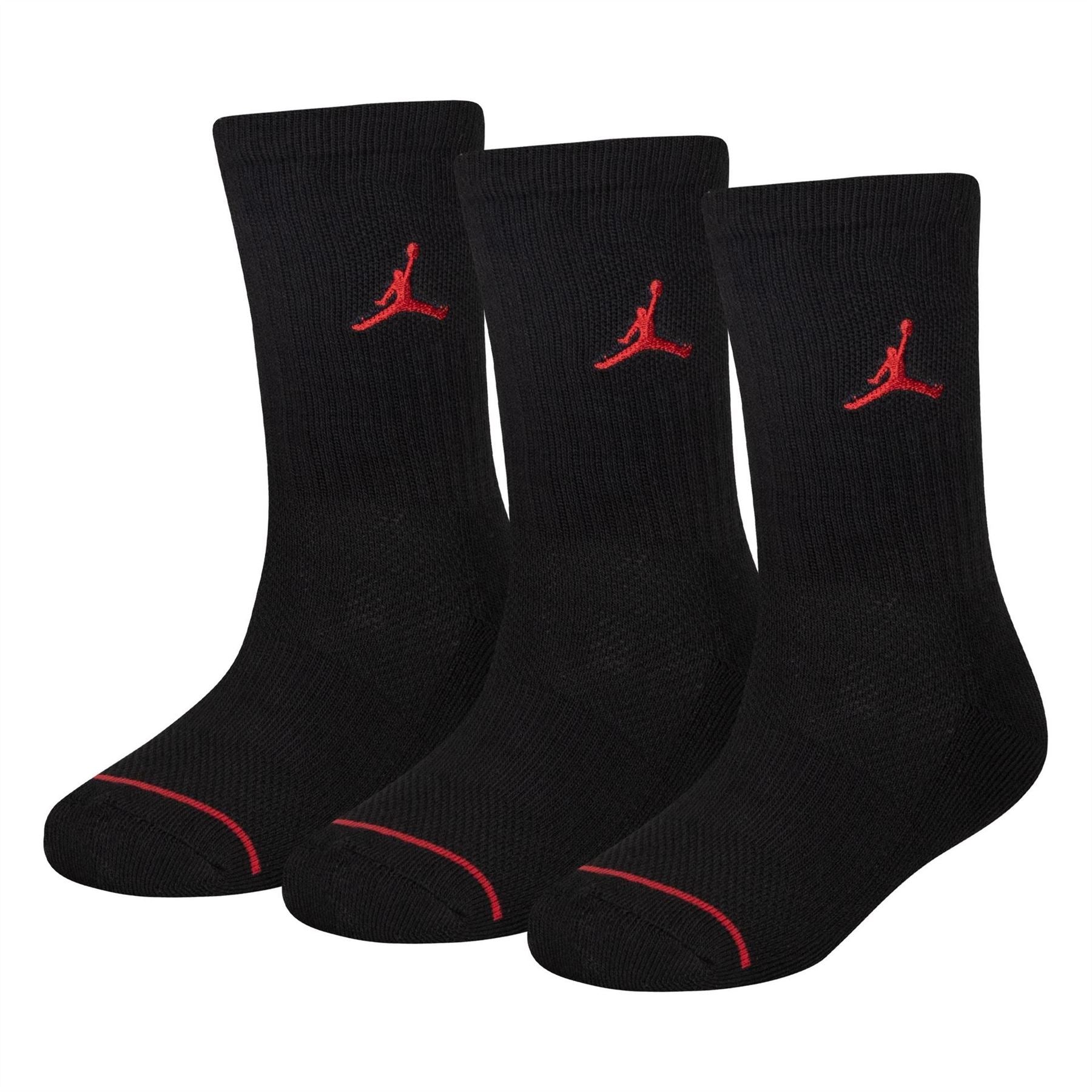 Air Jordan 3 Pack Crew Socks Childrens