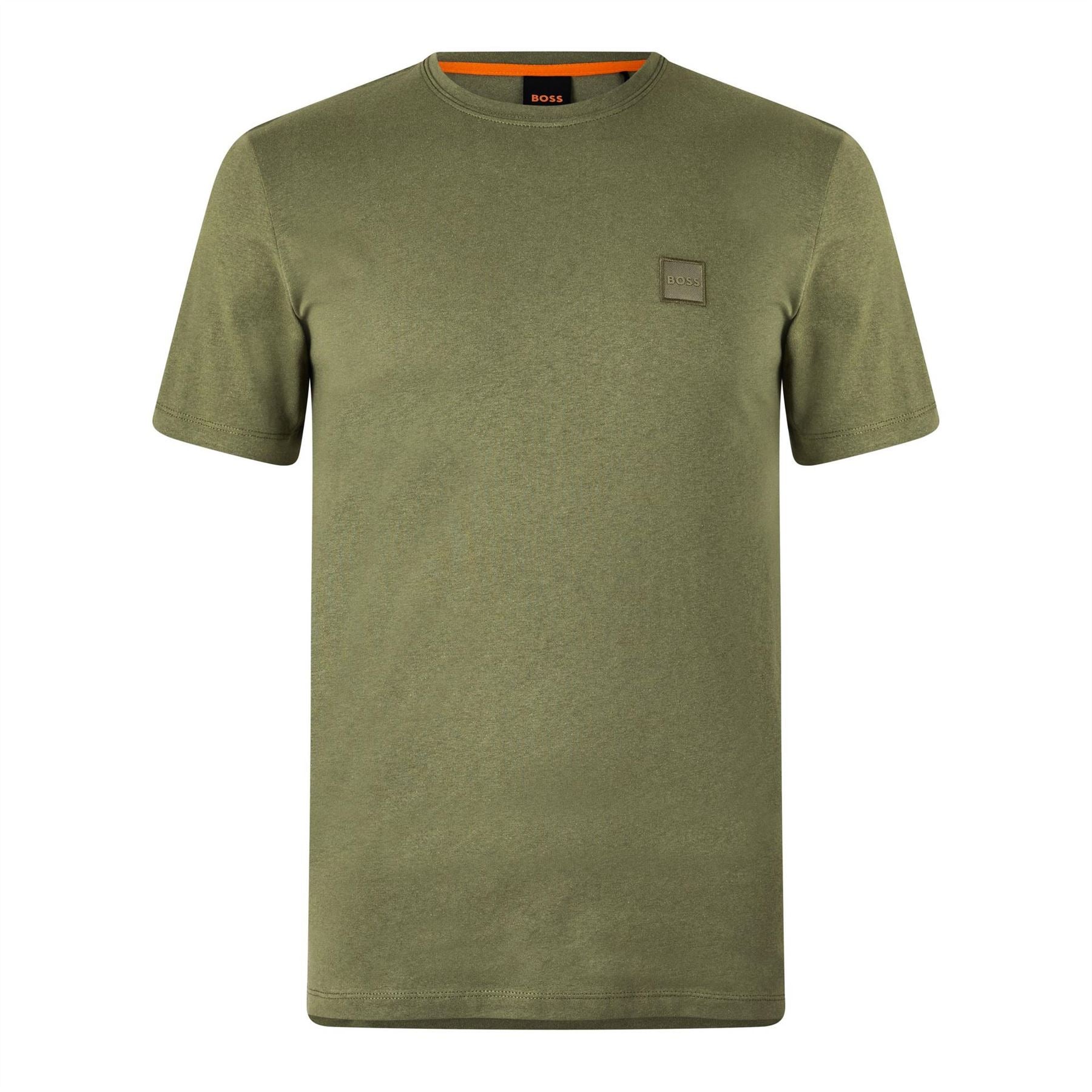 Boss BOSS ORANGE Tales T Shirt with Logo Patch Premium Cotton