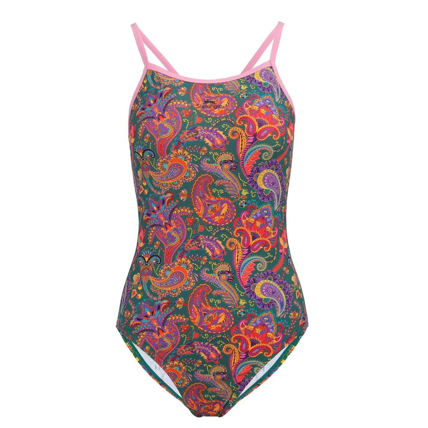 Slazenger Womens Thinstrap One Piece Swimsuit