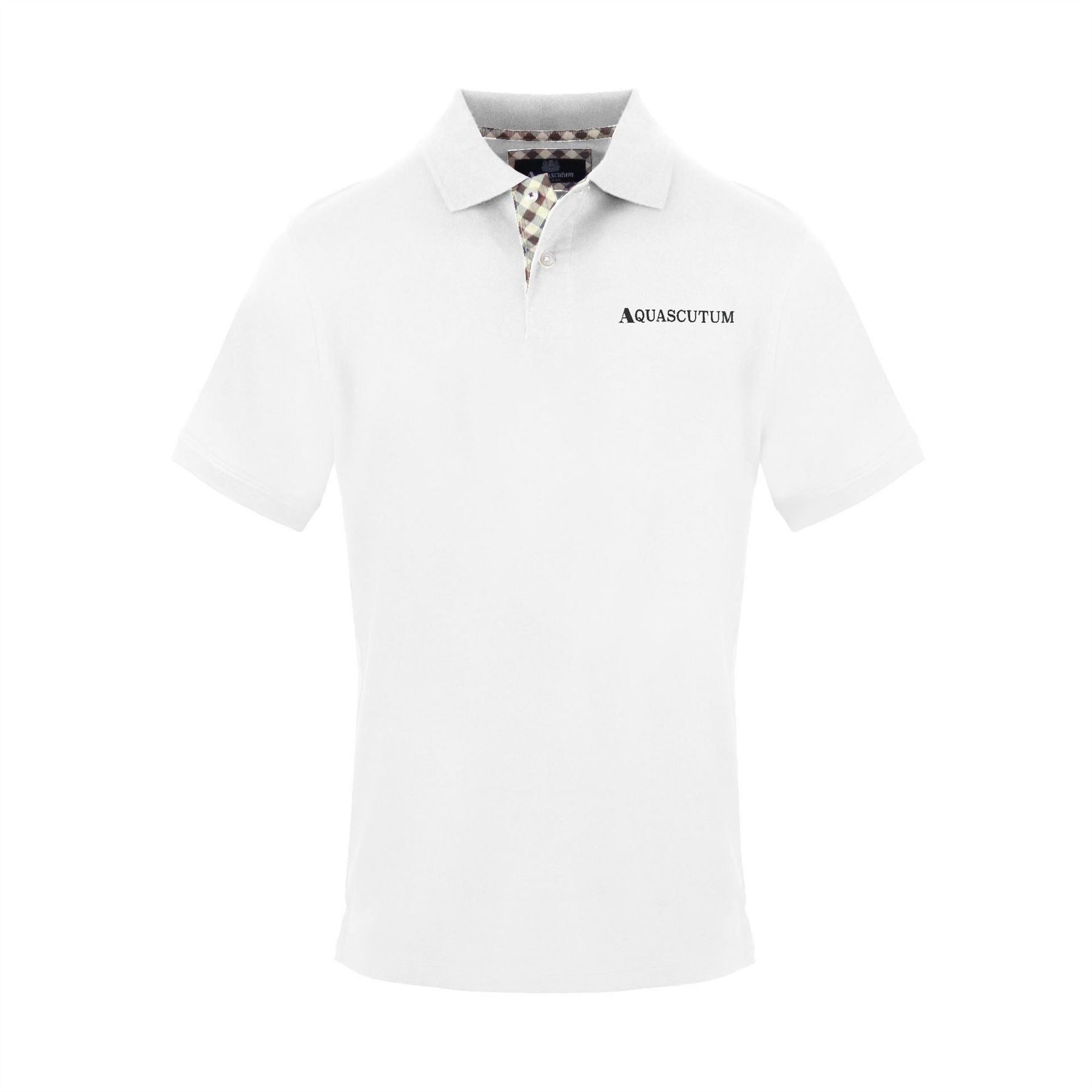 Aquascutum Collared Neck Short Sleeve Polo Shirt