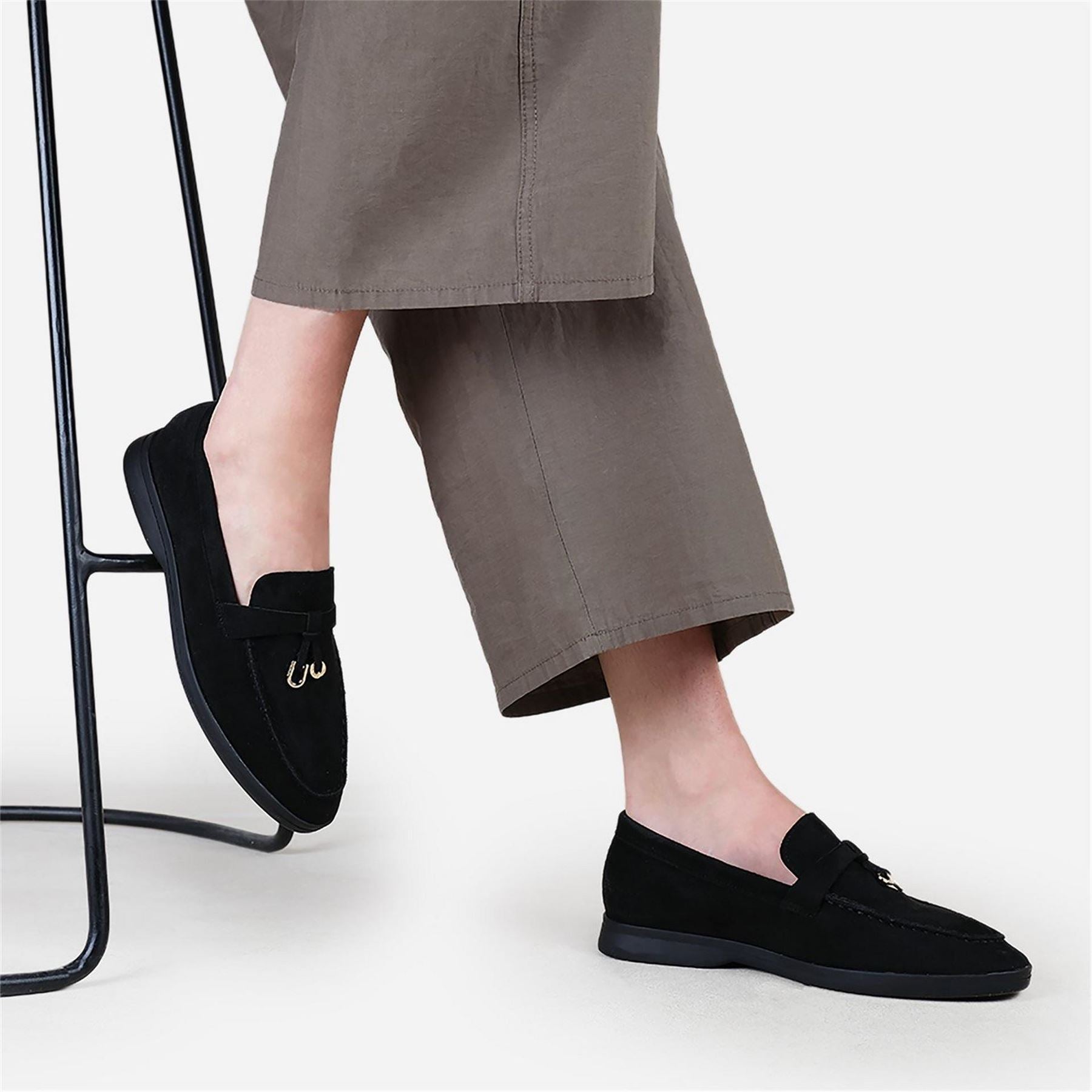 Wheres That From Pegasus Faux Suede Loafer Ladies
