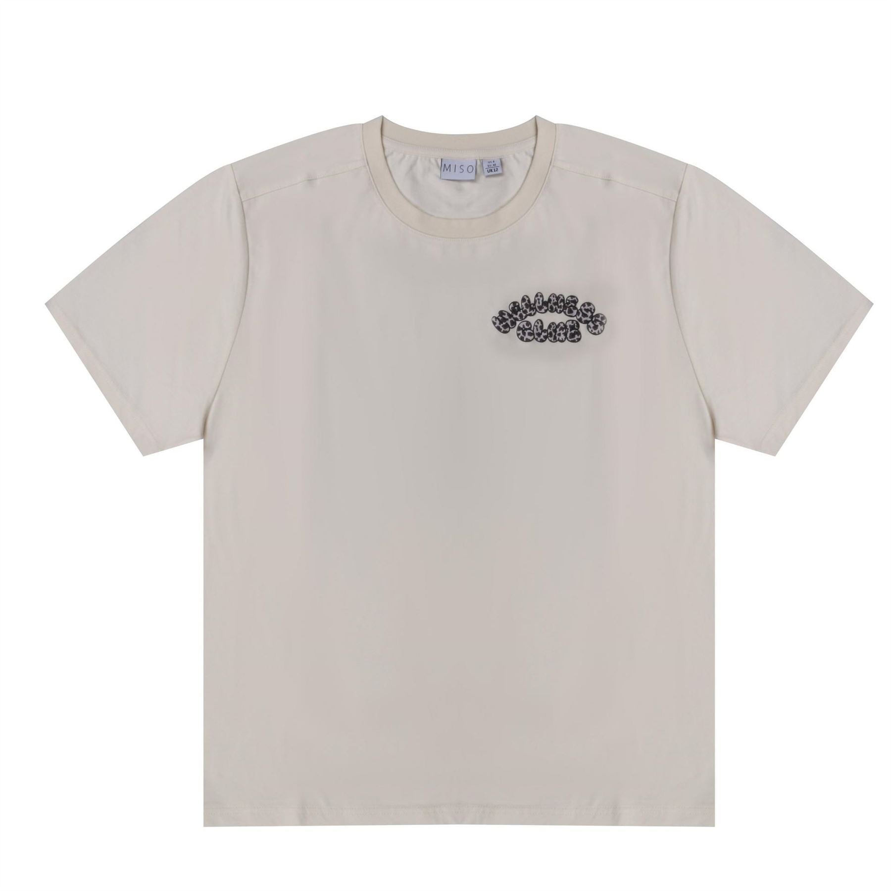 Miso Regular Fit Lettering Crew Neck T-Shirt