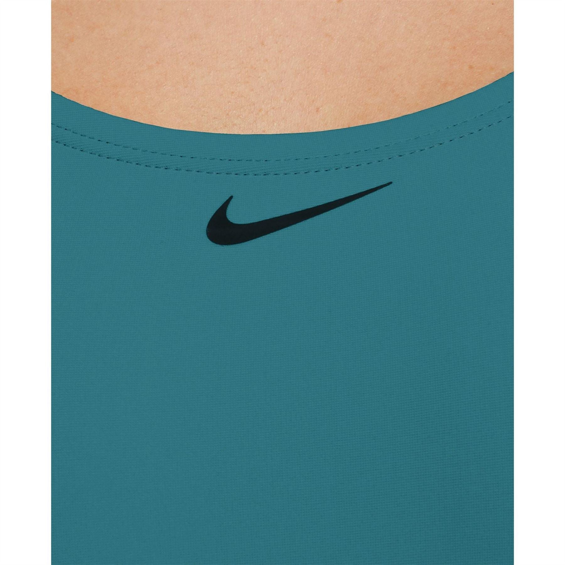 Nike Womens Fusion Logo Tape Fastback Swimsuit
