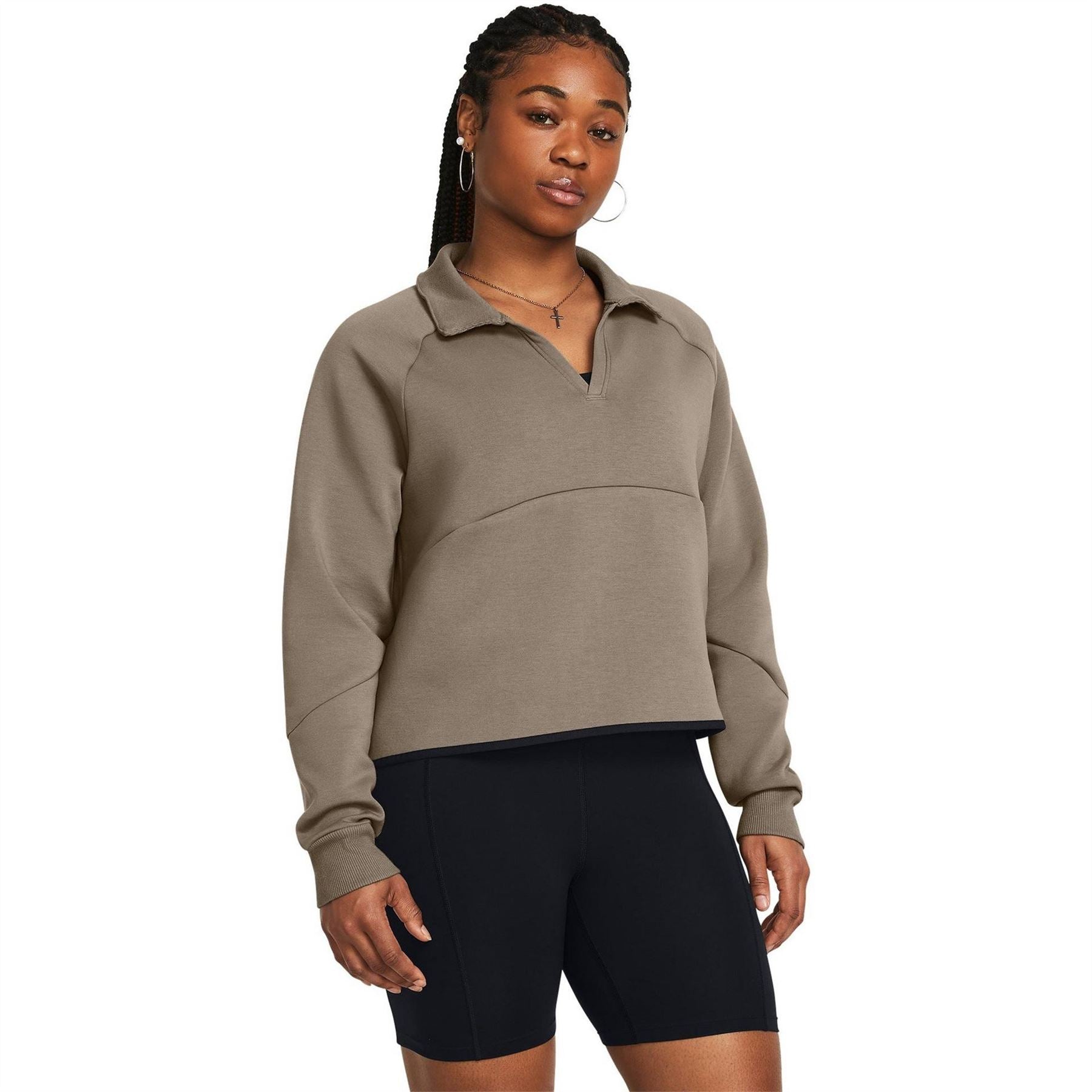 Under Armour Rugby Collared Neck Raglan Sleeve Sweatshirt