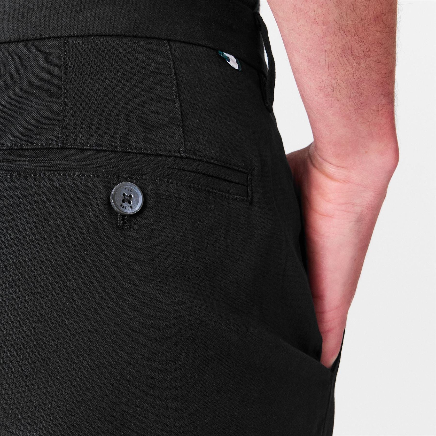 Ted Baker Haydae Solid Patterned Straight Chinos