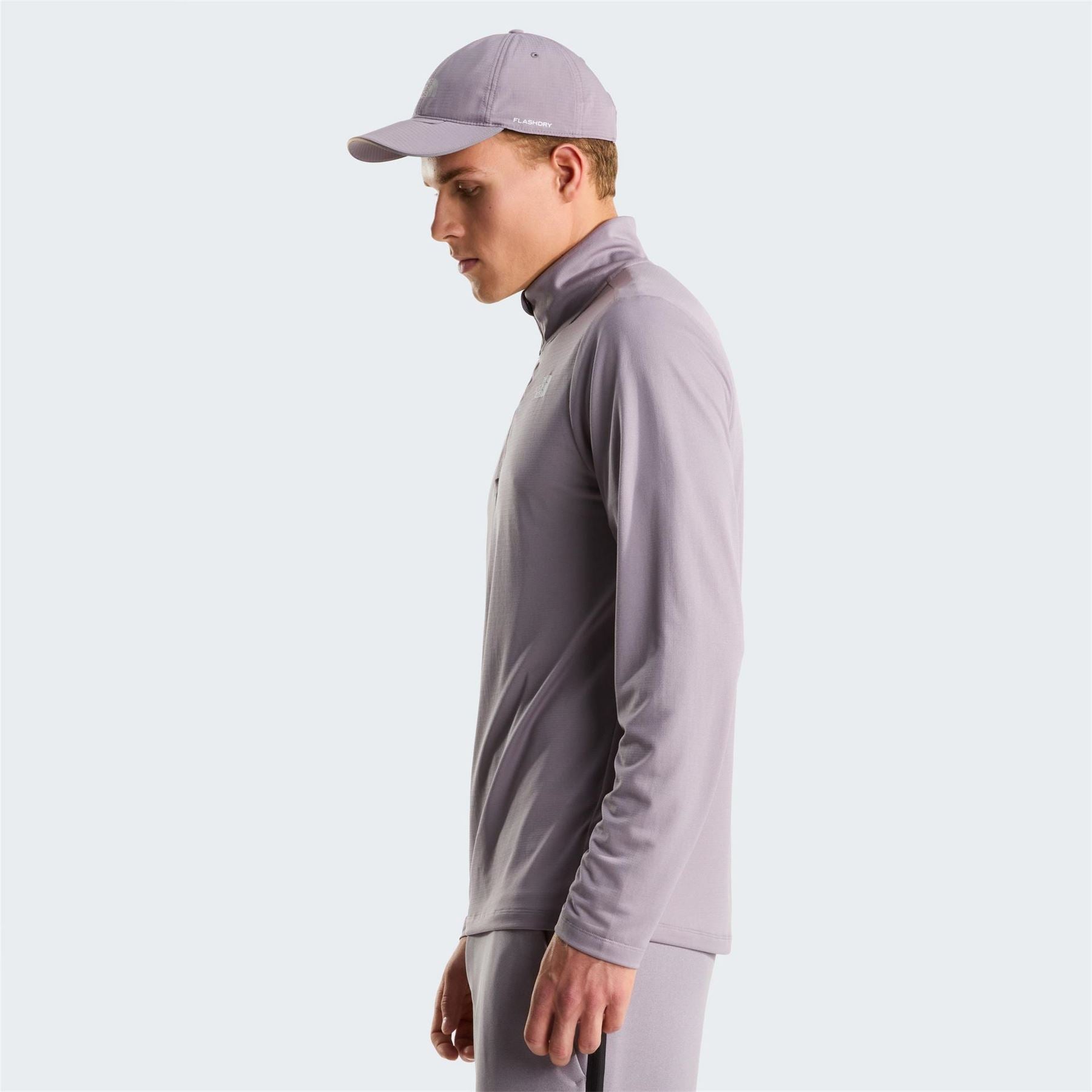 The North Face Mist Regular Fit Long Sleeve Zip Neck T-Shirt
