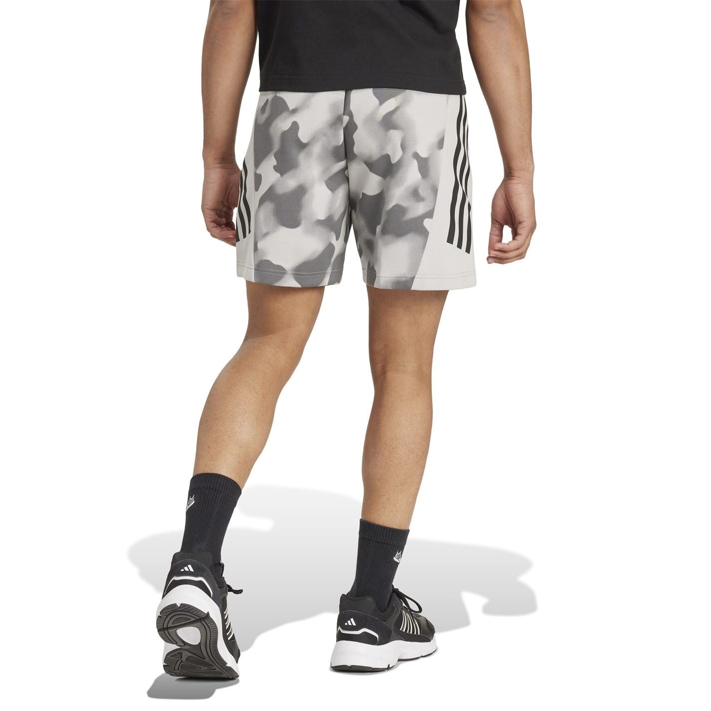 adidas Future Icons 3 Stripes Allover Print Shorts