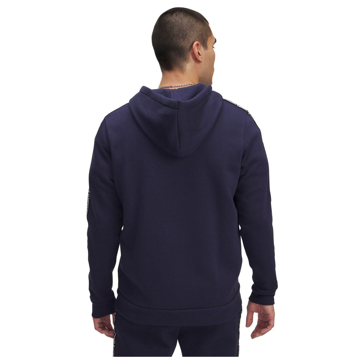 Under Armour Icon Solid Patterned Hooded Ribbed Cuff Full Zipper Sweat Jacket