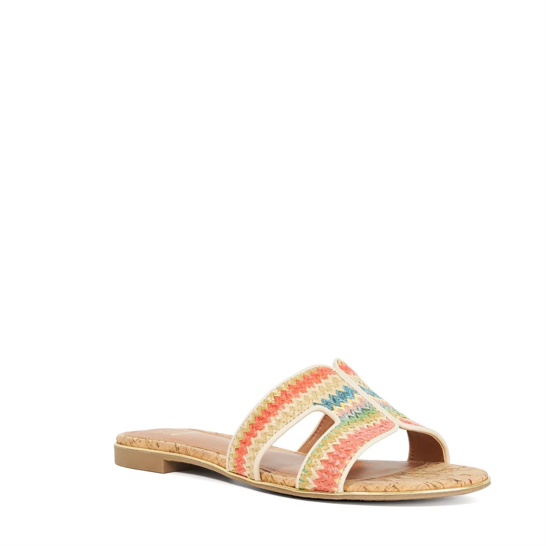 Dune London Open Toe Flatform Slide Sandals