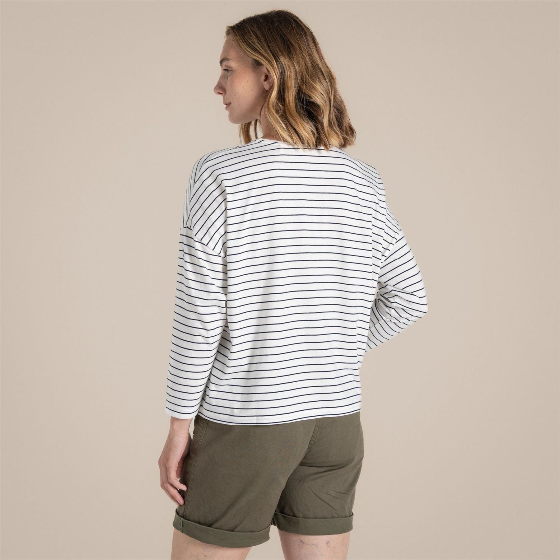 Craghoppers Kielder Crew Neck Long Sleeve Drop Shoulder T-Shirt
