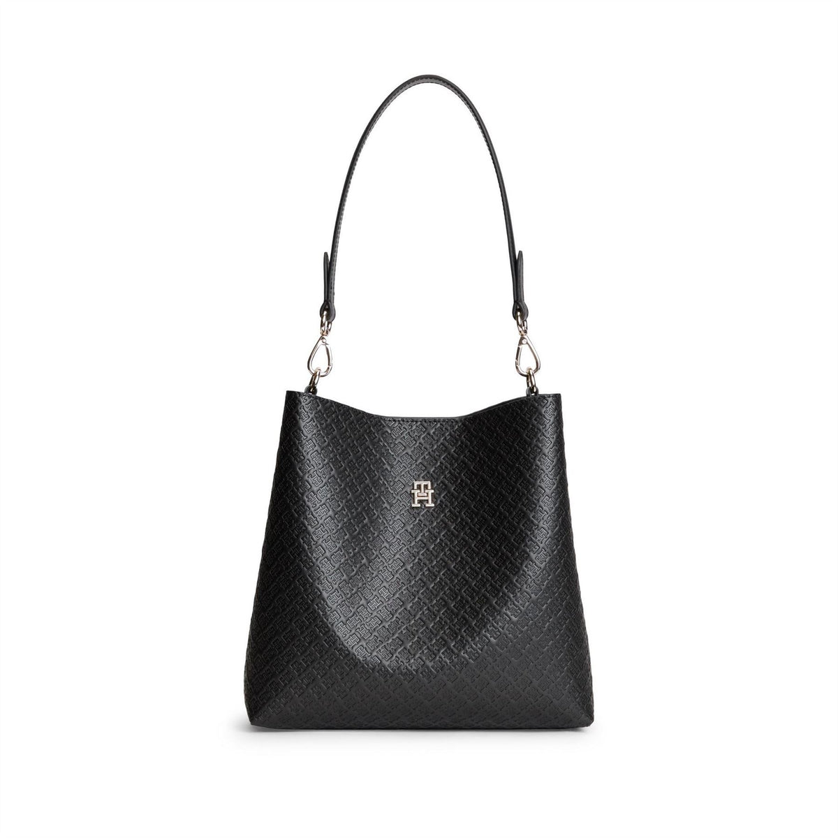 Tommy Hilfiger Icon Satchel Mono Faux Leather Shoulder Bag