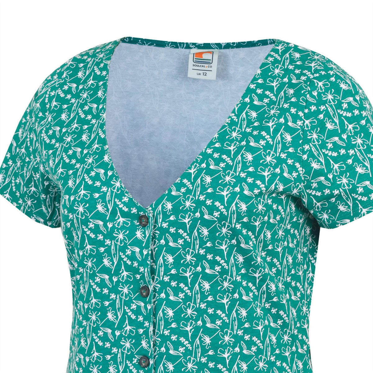 SoulCal Up V-Neck Mini A-Line Dress