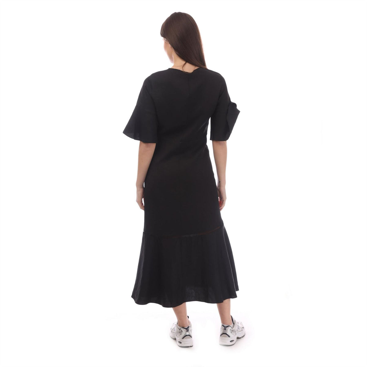 Boss Dileina Crew Neck Maxi Skater Dress